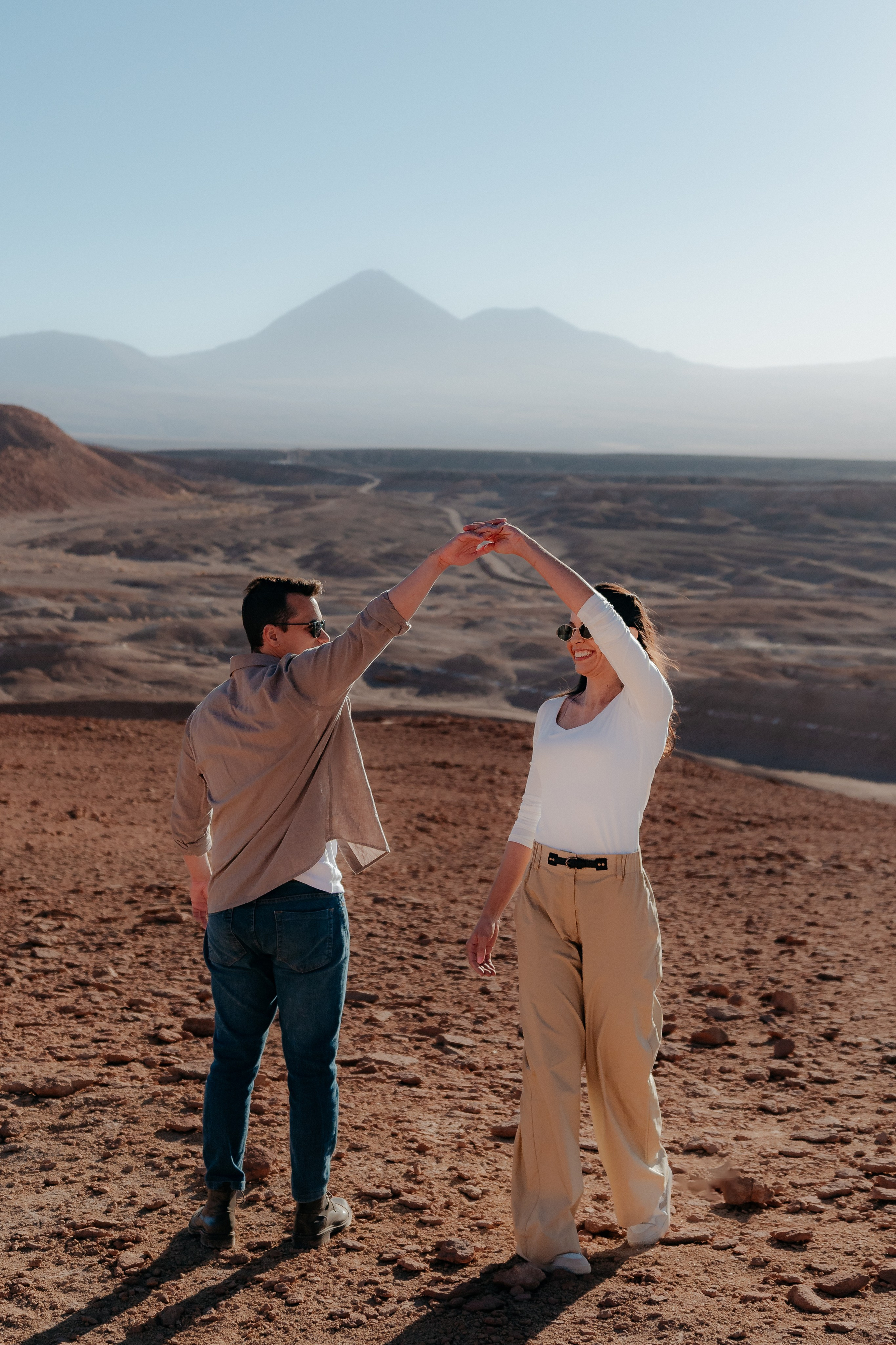 Sessão casual no Vale dos Cogumelos. Fotógrafo em San Pedro de Atacama