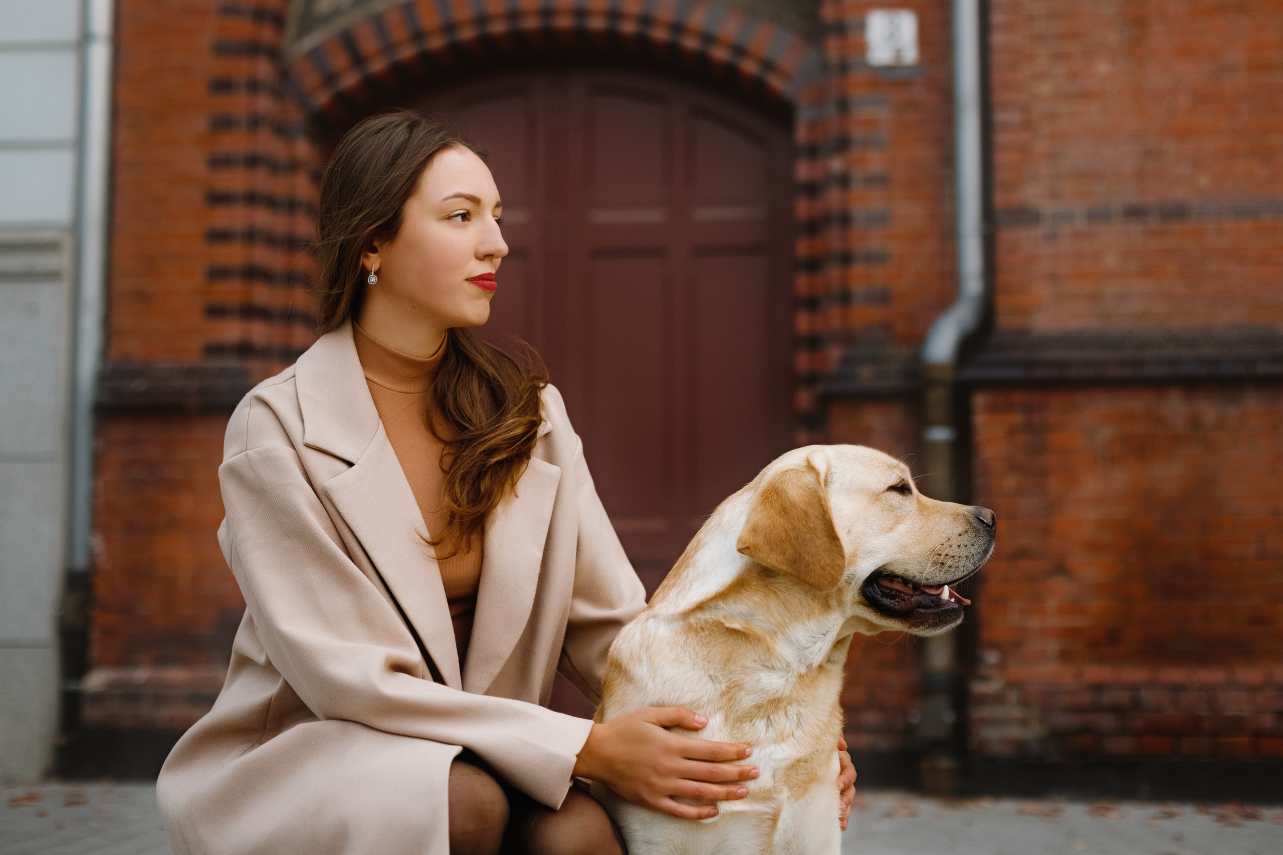 Katya & labrador. Kaja | fotograf psów we Wrocławiu