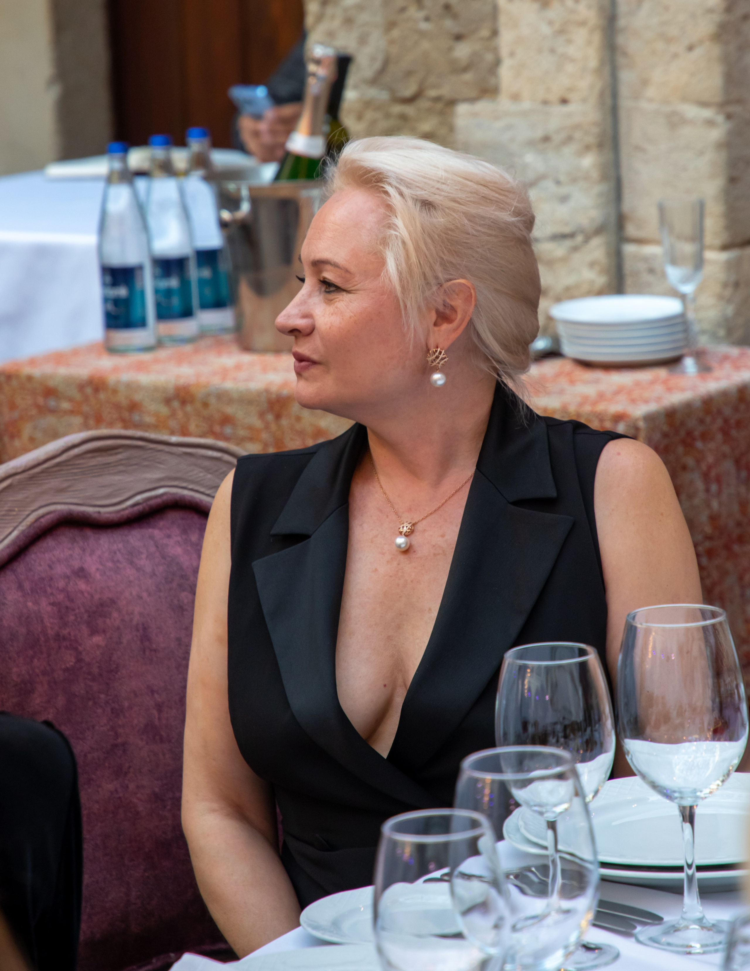 Gala-Dinner with the French Countess, the main etiquette expert Marie de Tilly. Baku Photographer