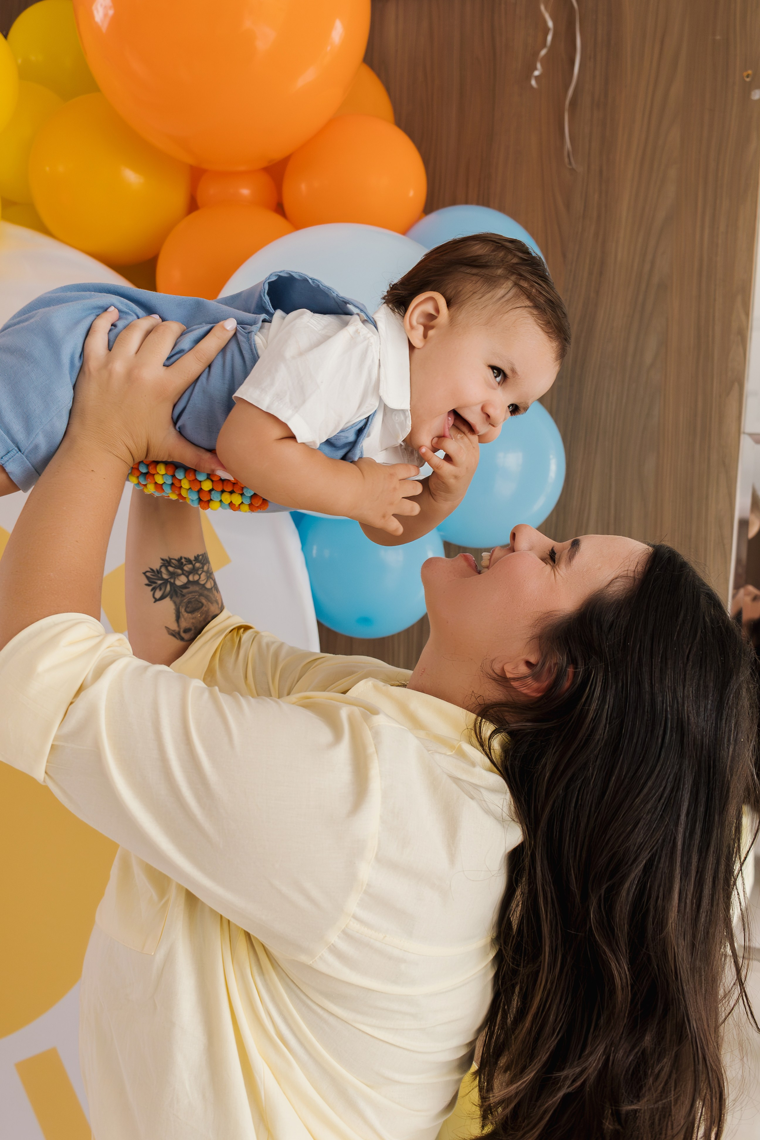Aniversário infantil colorido, em Palhoça, Santa Catarina.