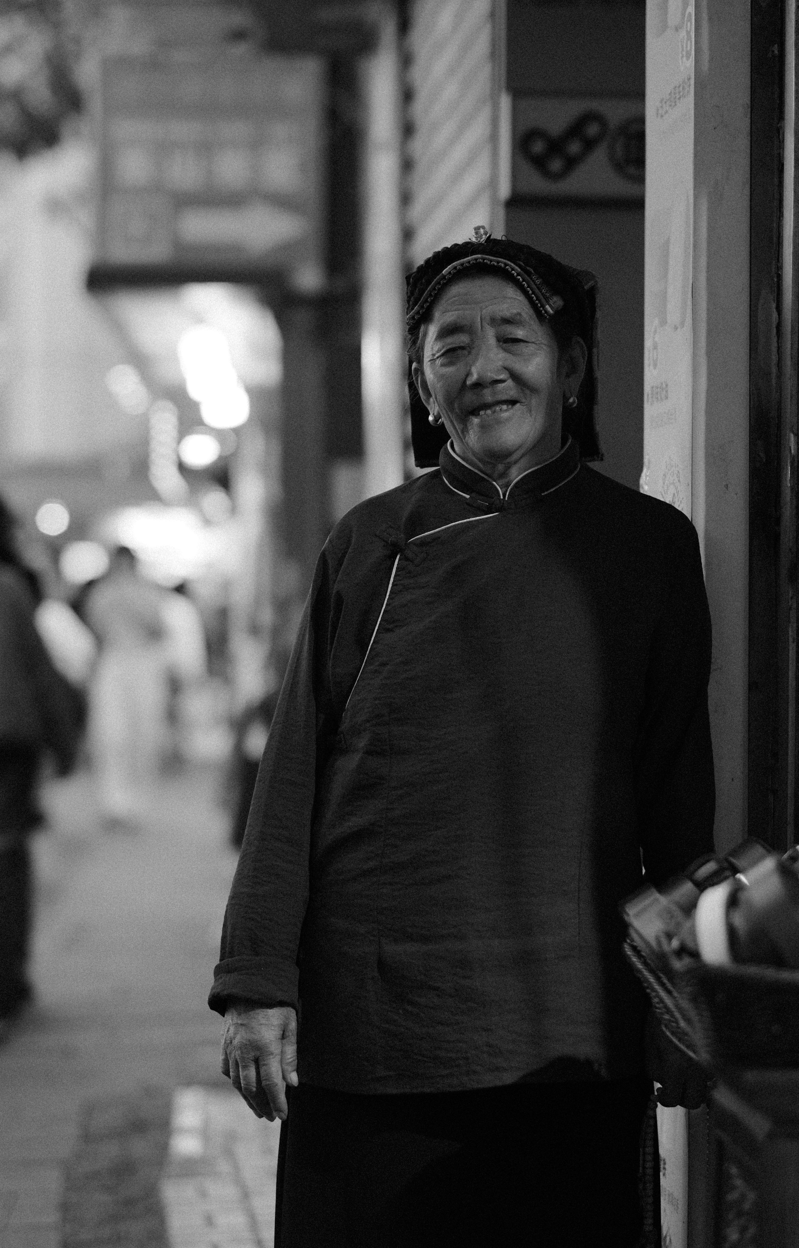 Black and White Street Portrait | China 