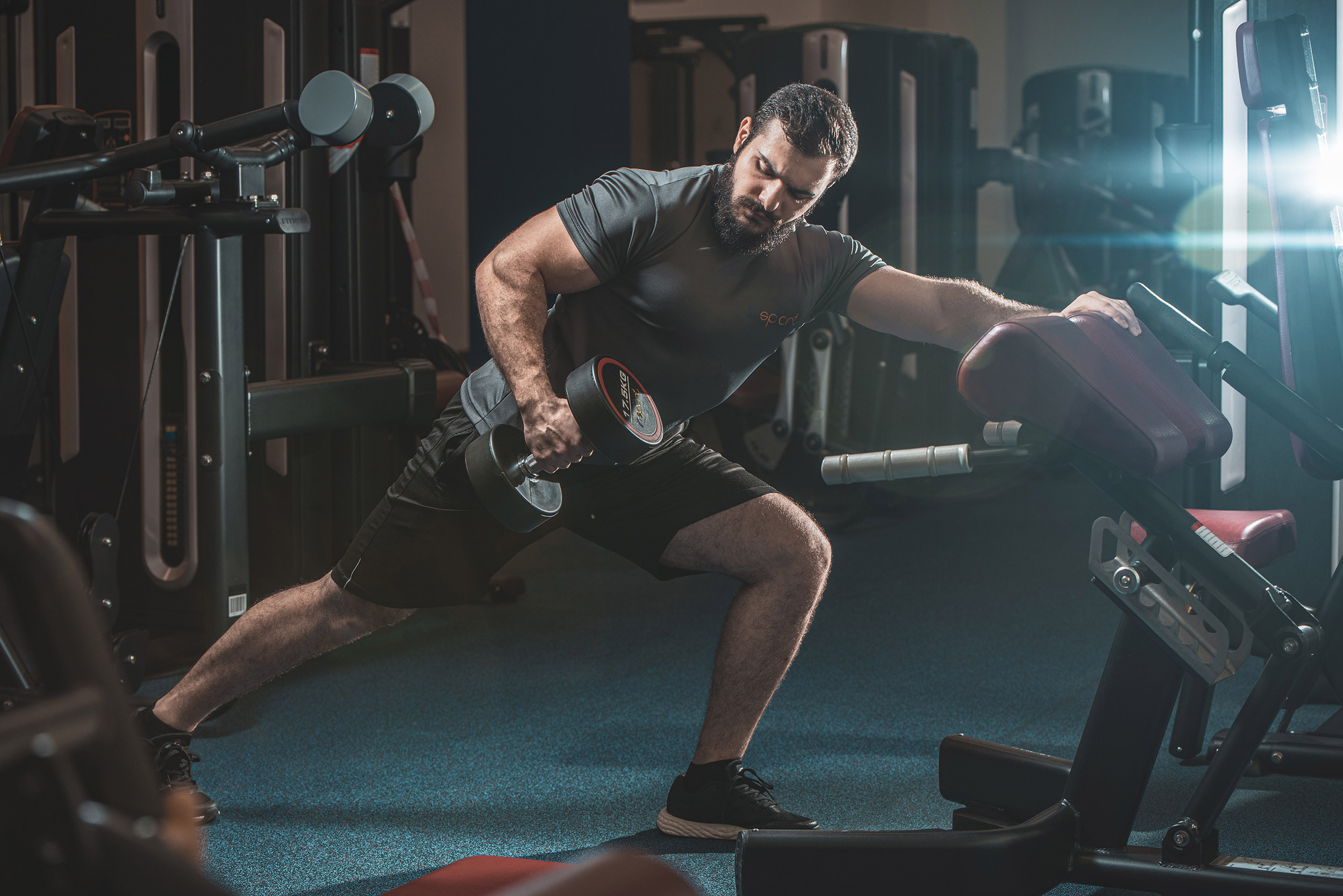 Strength training in the gym