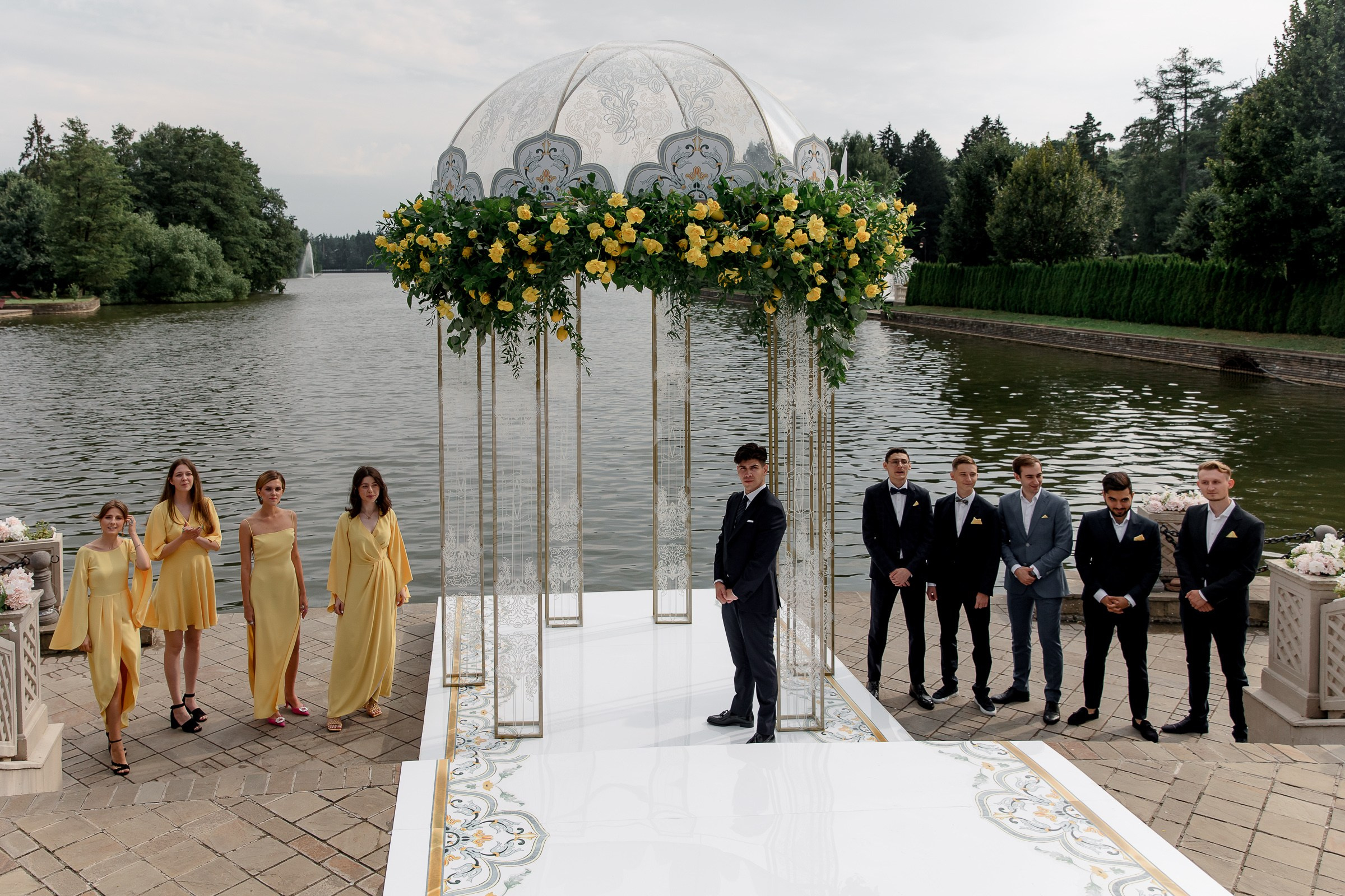 Ceremony landscape, by Bude, Cornwall wedding photographer.