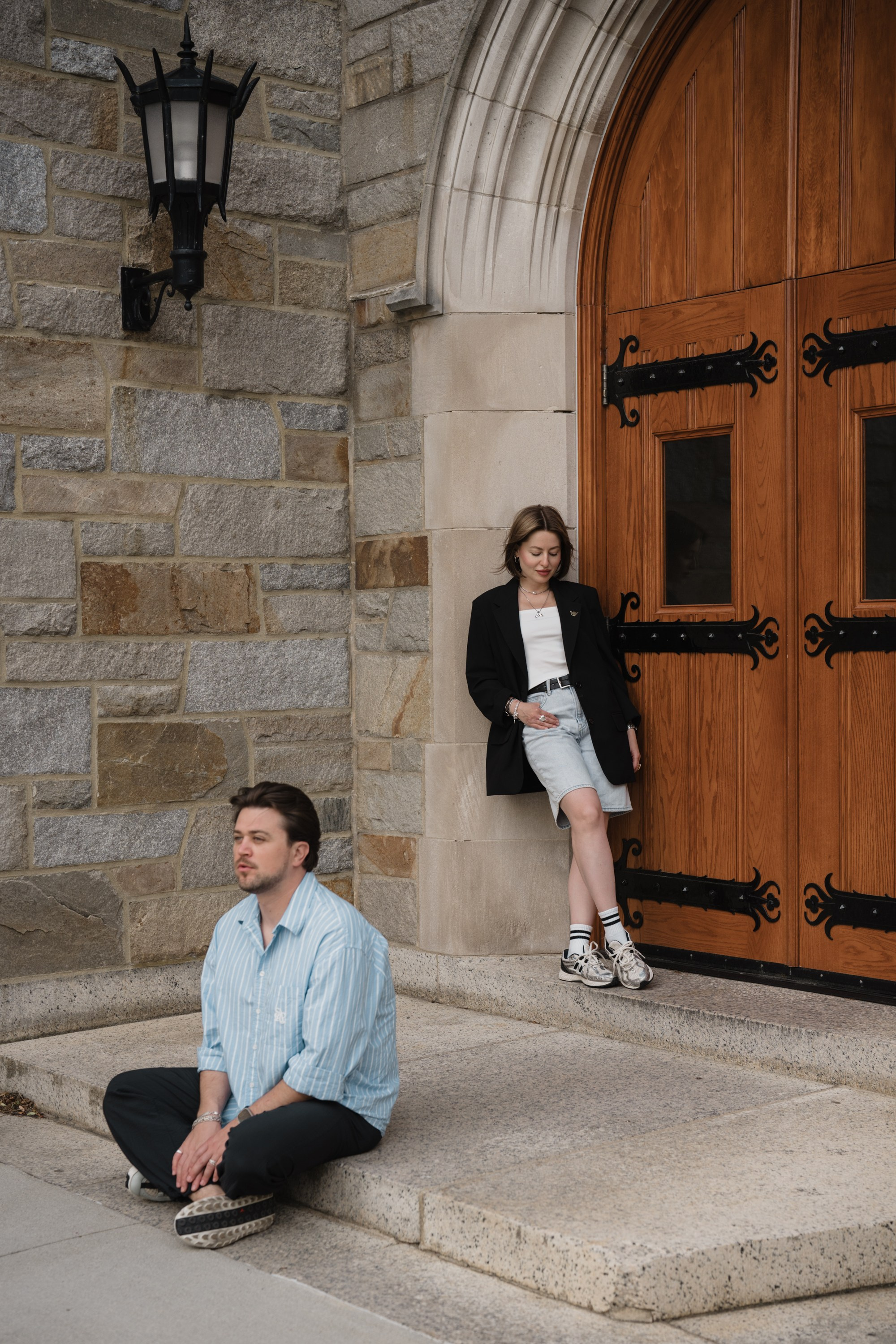Photoshoot in College Boston. Portrait and wedding photographer in New York
