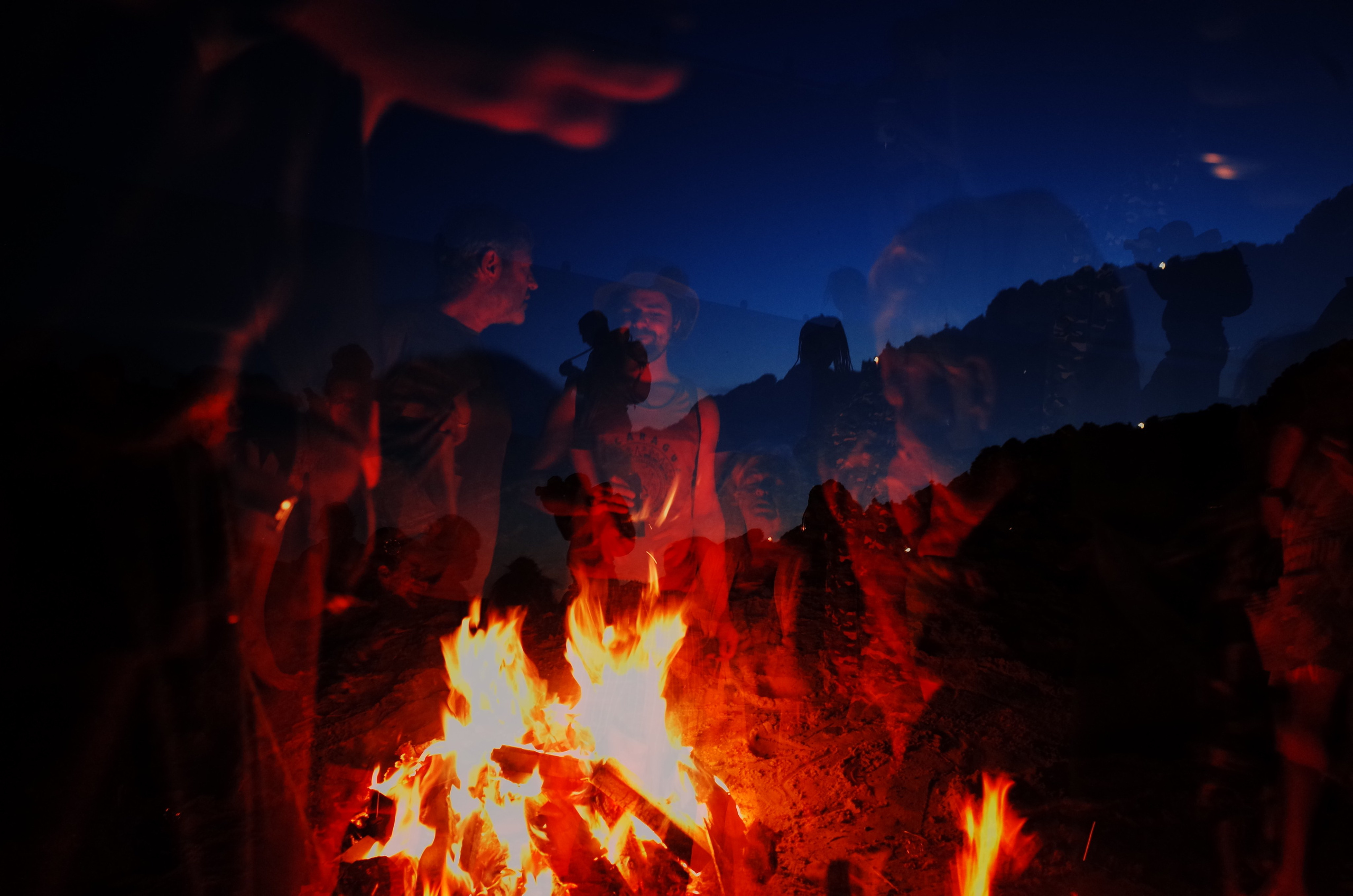 Full Moon Fire. Victoria Dini. Art photography in London / Folkestone, UK