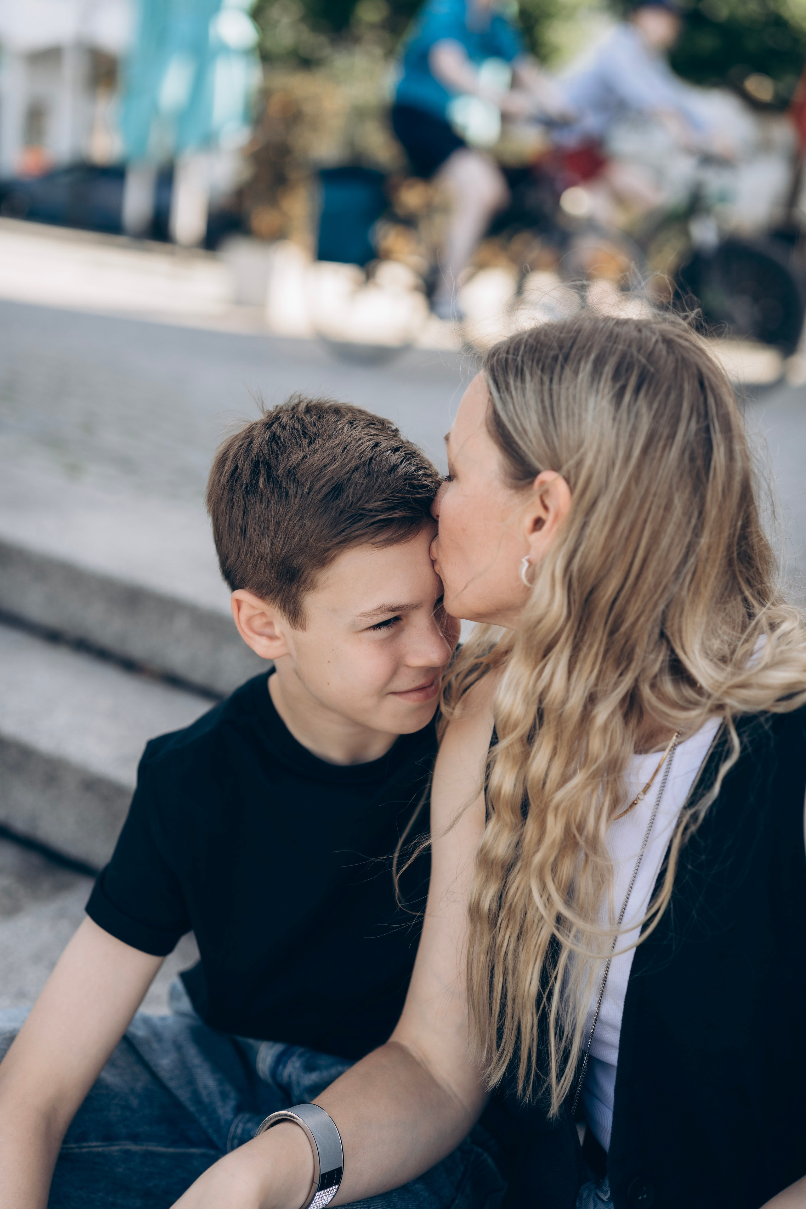 Family in the city. Photography in Germany