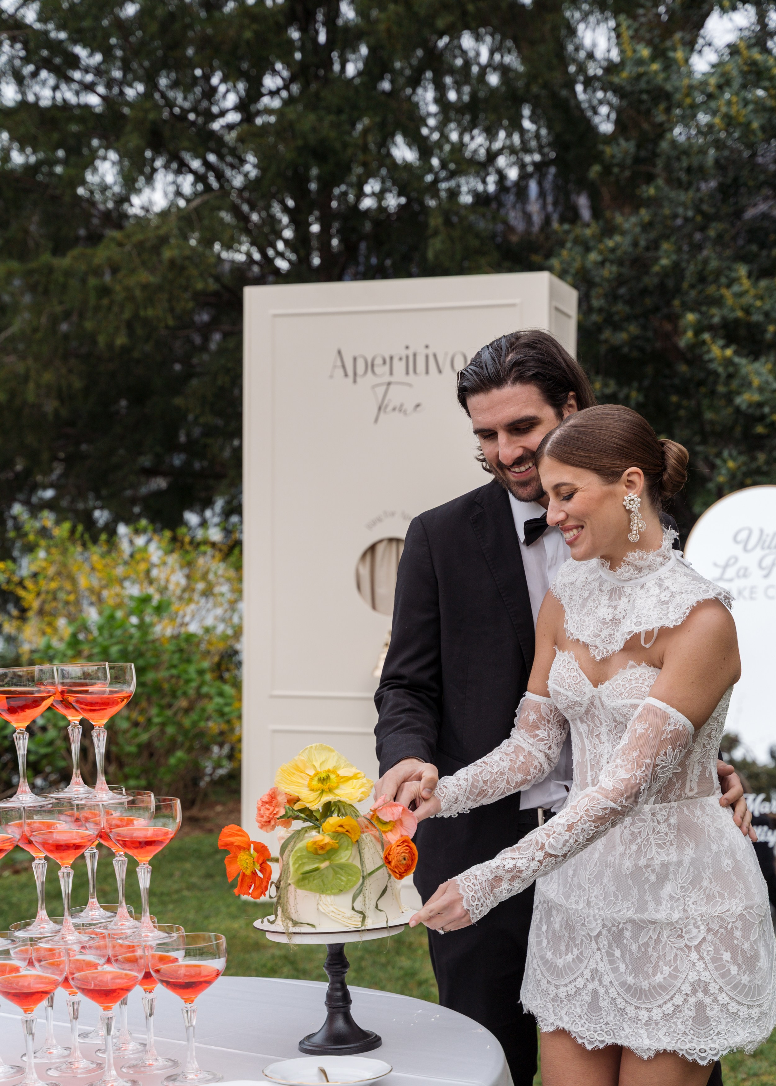 Serena & Dave Aperol Wedding. Proposal Photographer in Lake Como
