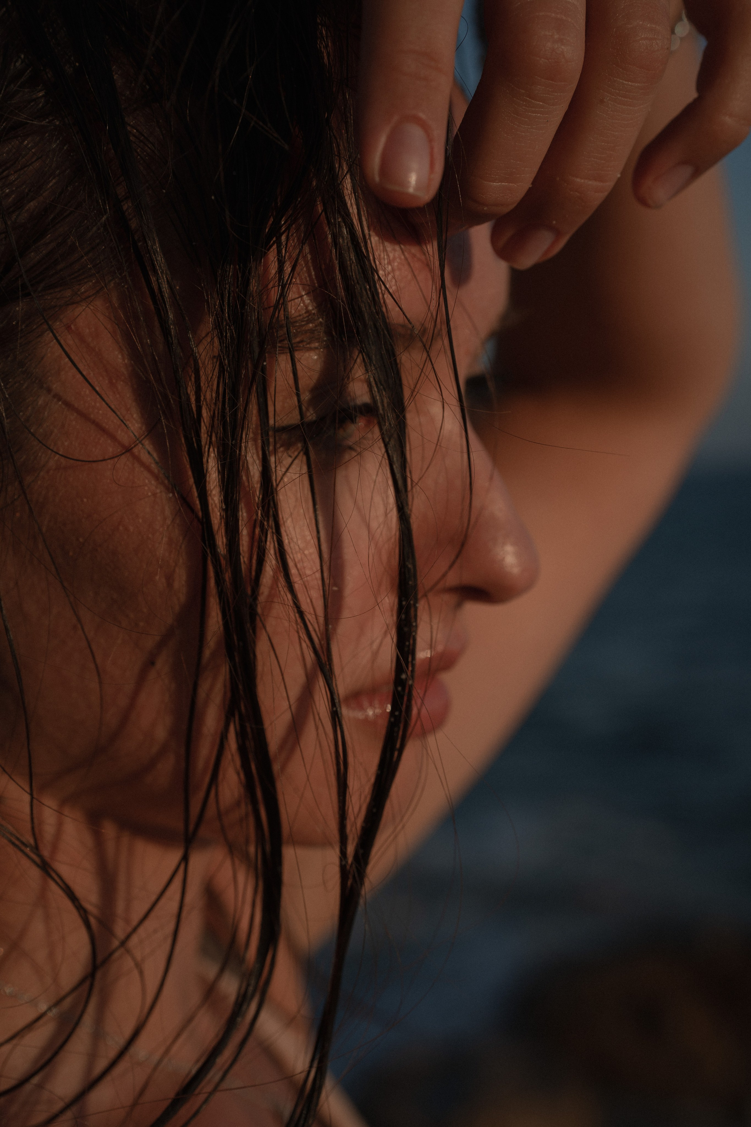 Sunset. Waves. And Her. Portrait, family, maternity & wedding photography & videography in SoCal Kseni Vibe