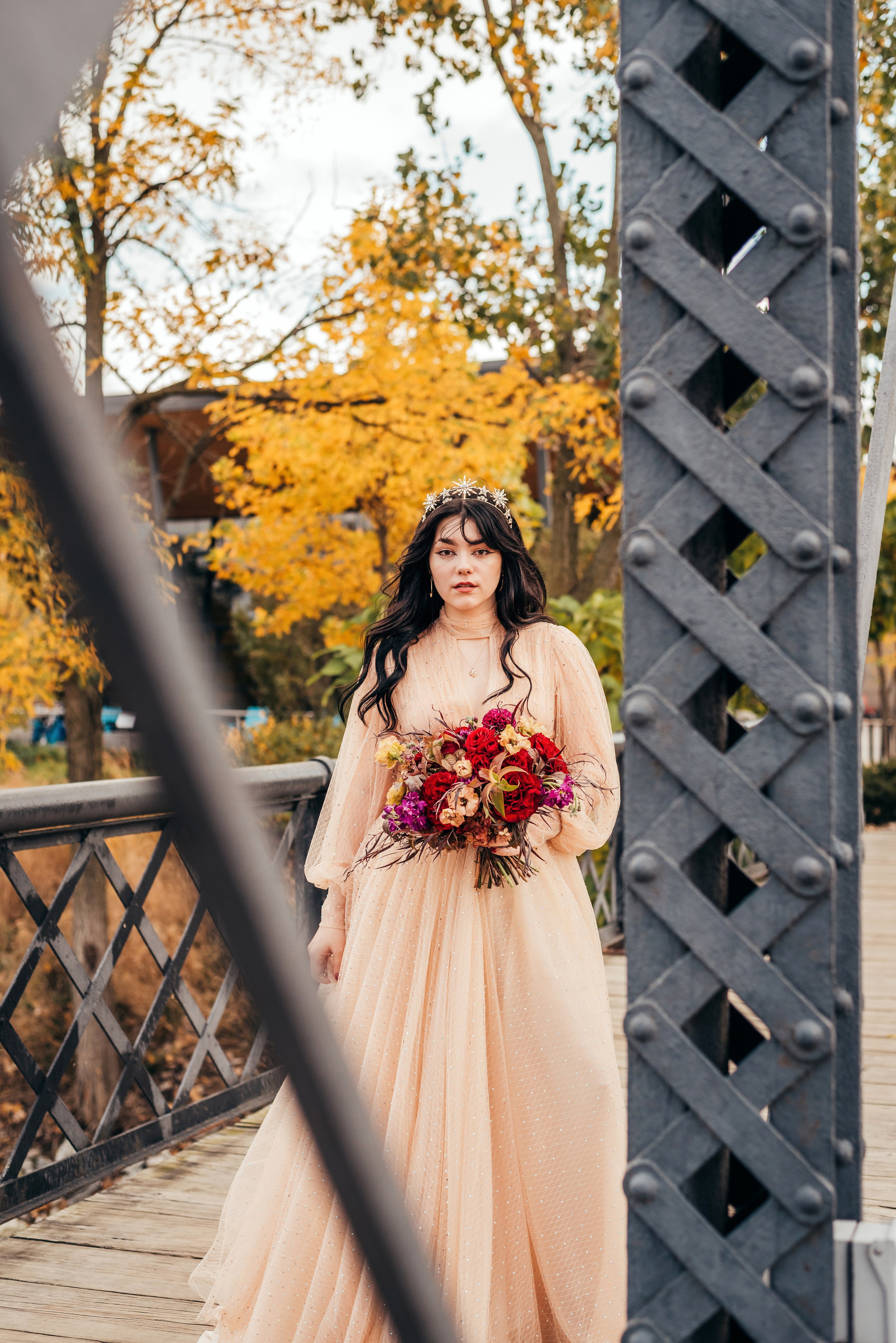 Bold & Dramatic Wedding at The Paper Mill on The Landing | Fort Wayne Wedding Photographer. Alexandria Danielle Photography | Fort Wayne & Indianapolis Wedding Photographer