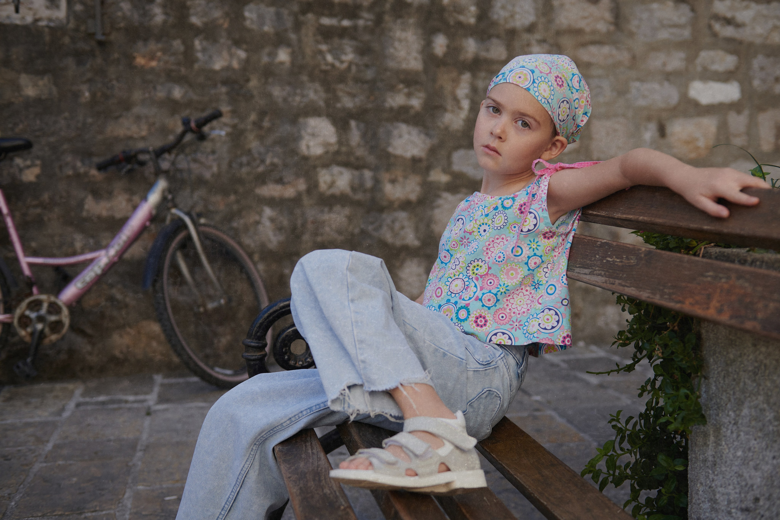 campaign shooting for kids clothing brand