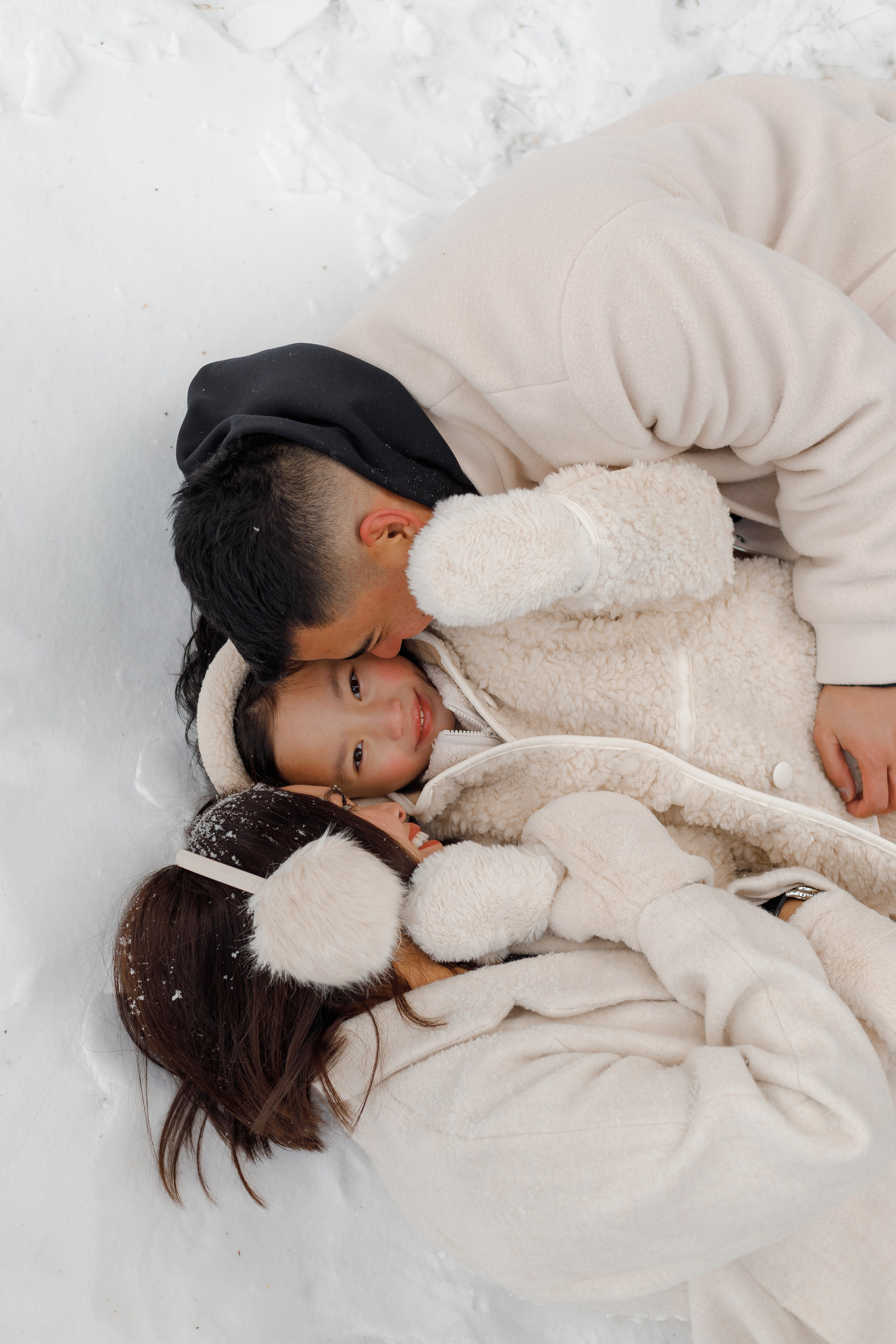 Family winter story. Home