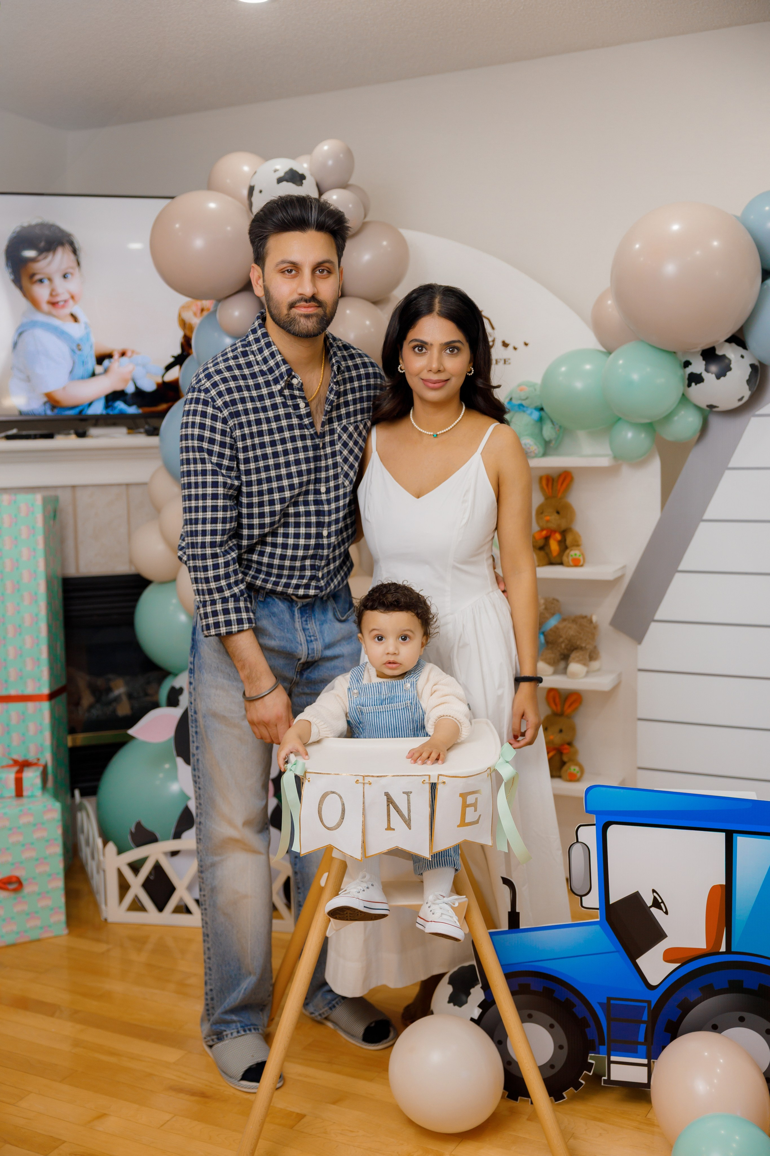 Fateh’s 1st birthday. Home