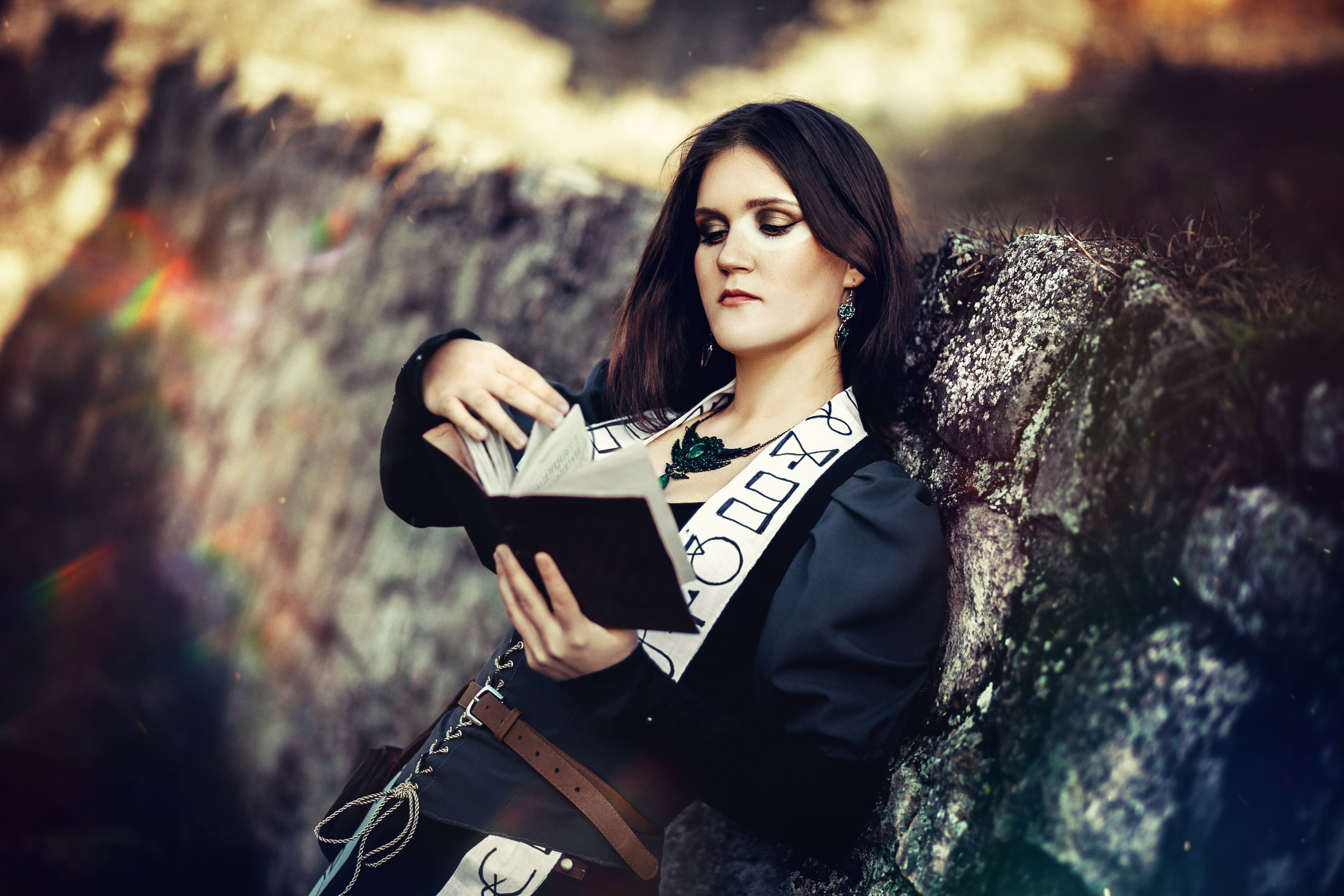 Fantasy cosplay portrait with dramatic studio lighting. Dark aesthetic cosplay photoshoot in Belgrade. Creative fantasy character photography in Serbia