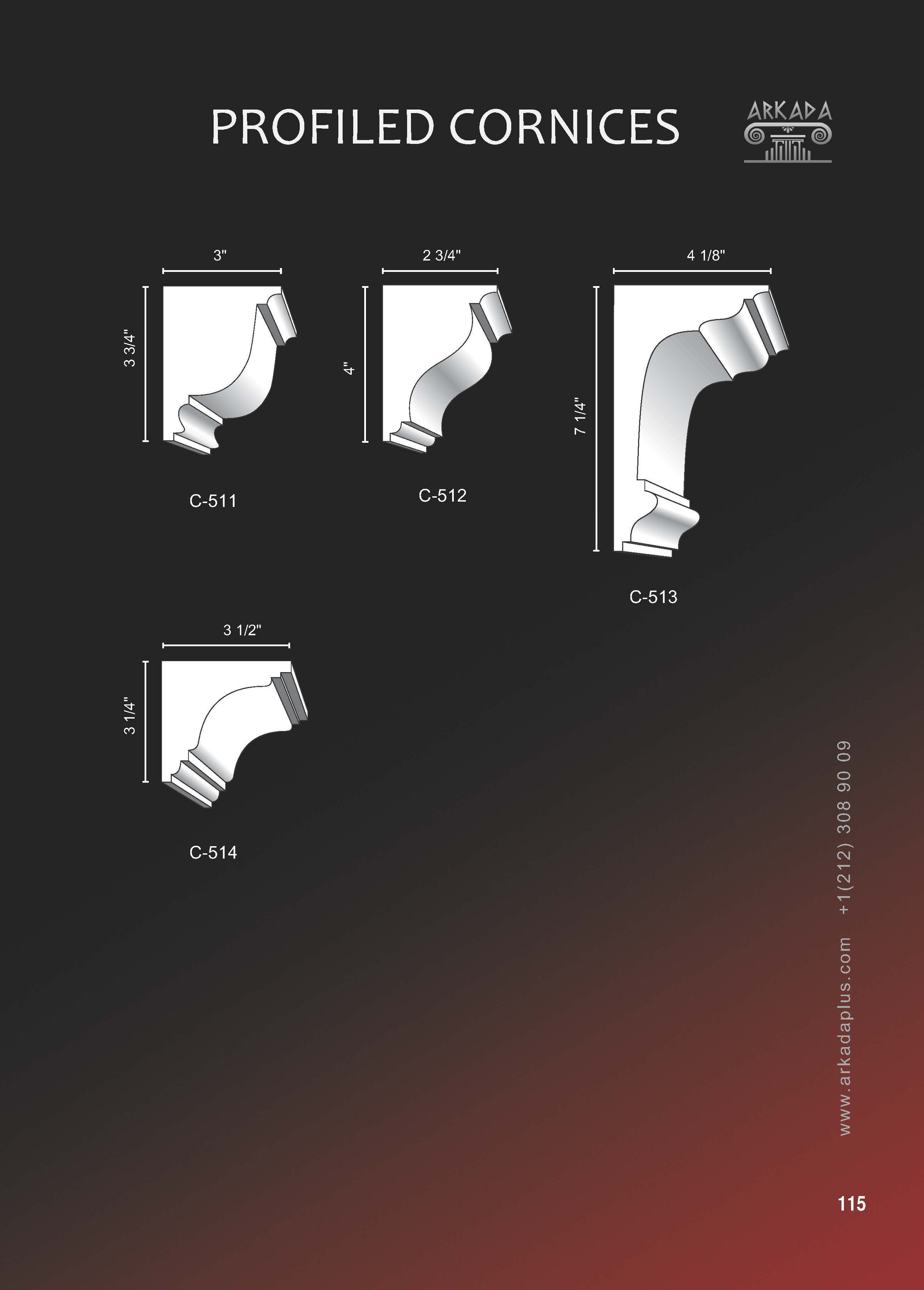 Catalog pages. Plaster molding