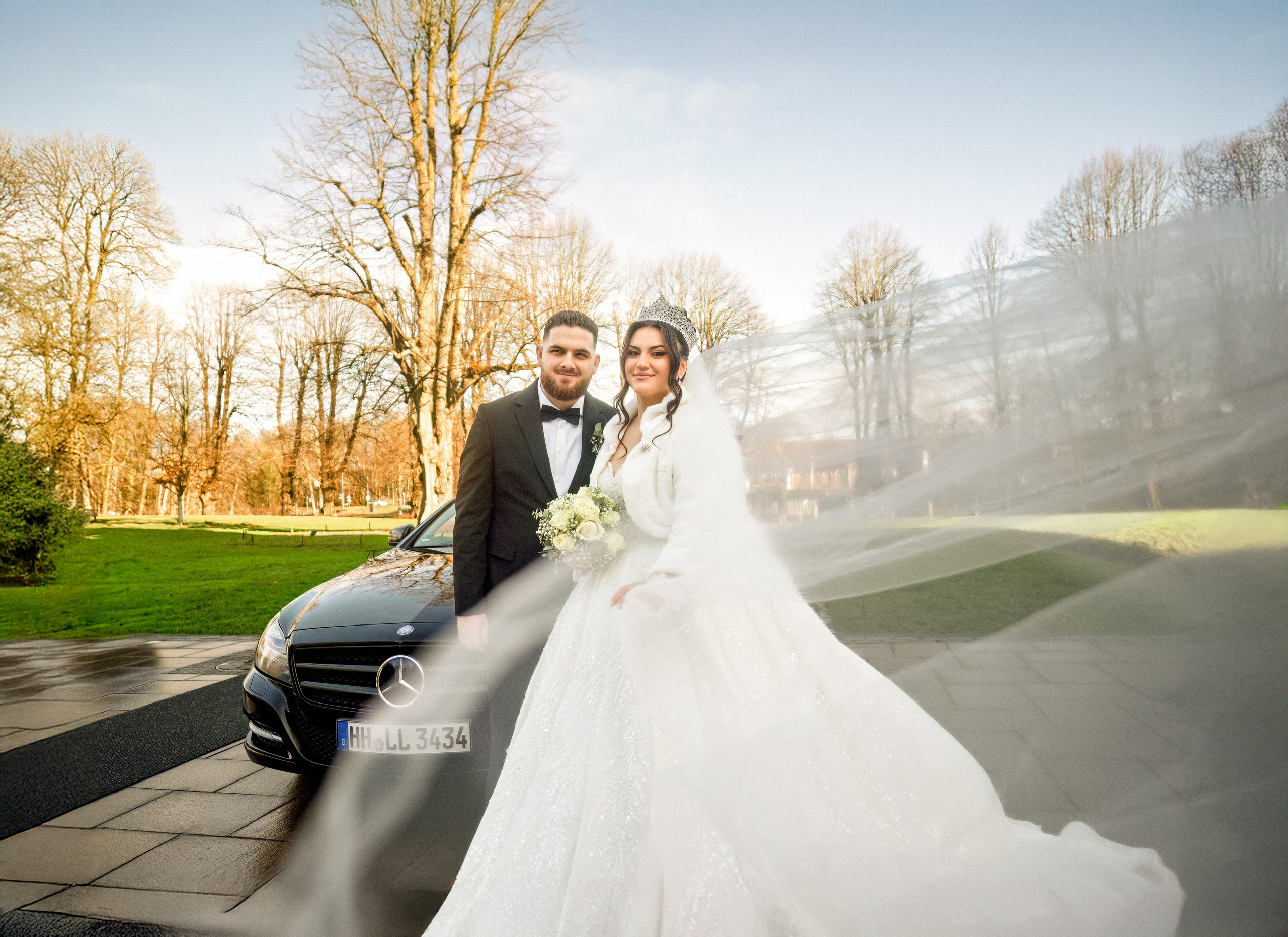 Winterhochzeit im Schloss Ahrensburg | Märchenhafte Romantik in Schleswig-Holstein. Hochzeitsfotograf und Hochzeitsvideograf aus Hamburg | Roka21Film