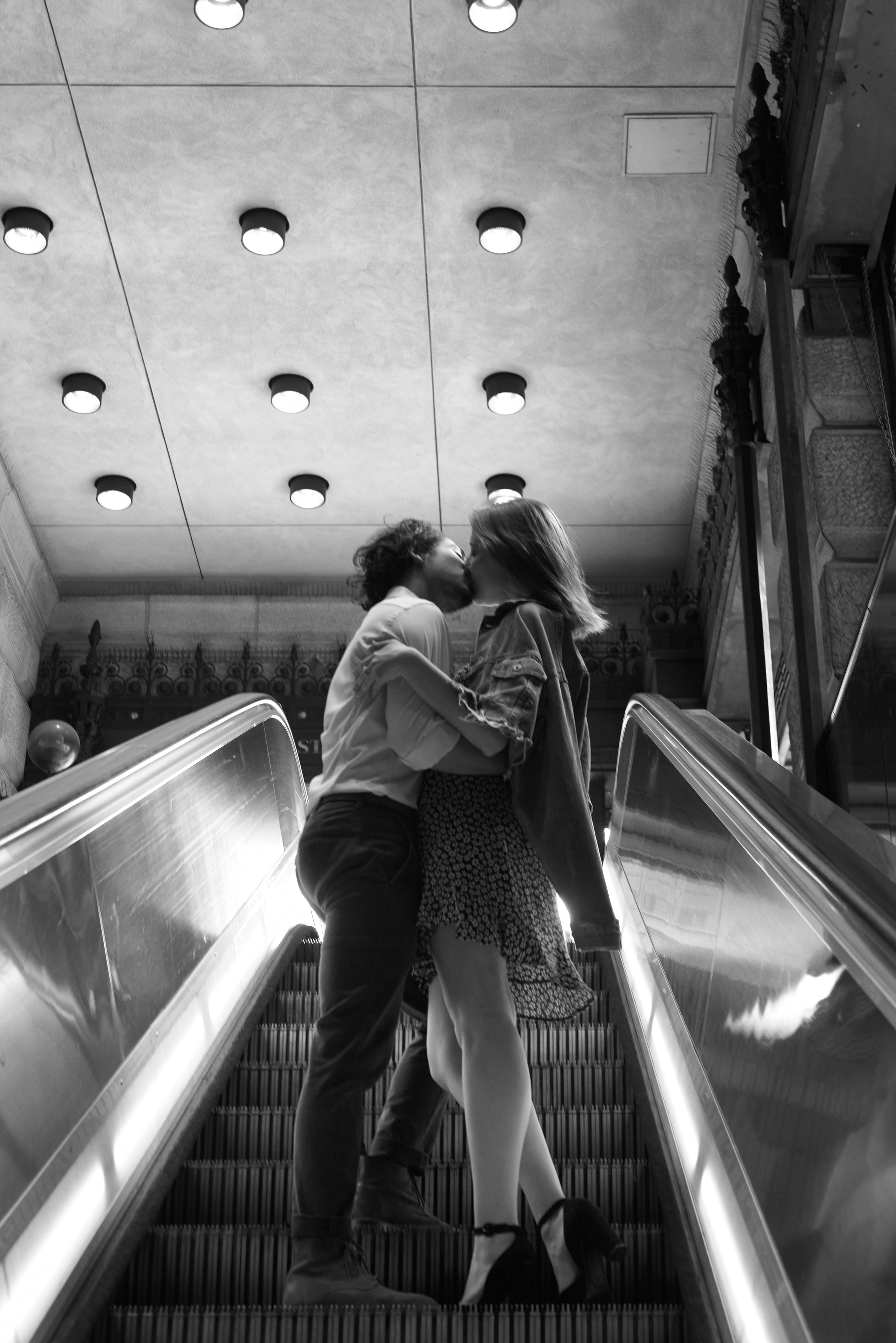 Photoshoot for Elina and Nicholas in Down Town Los Angeles. Portrait photographer Natalia Isavtseva Los Angeles LA