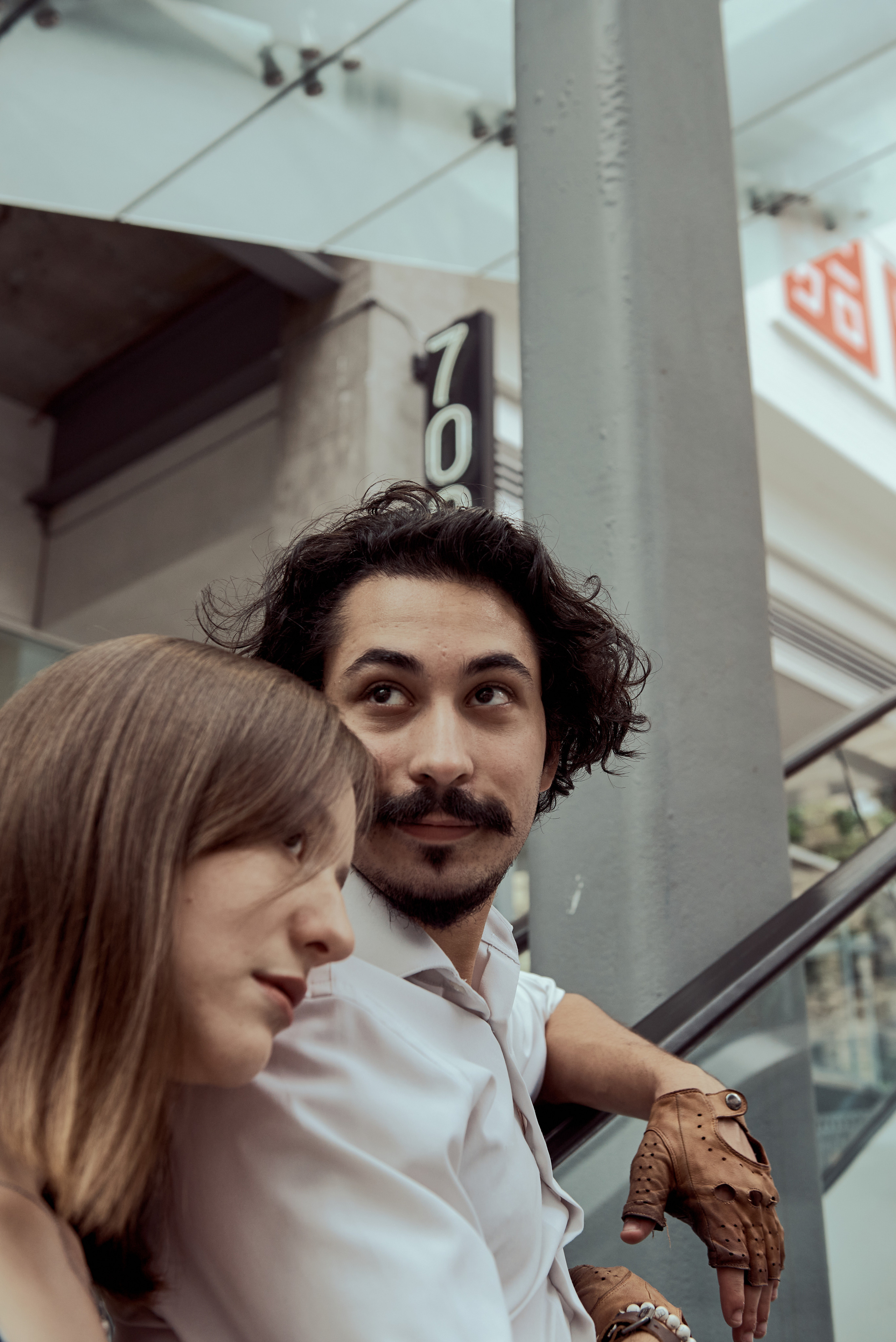Photoshoot for Elina and Nicholas in Down Town Los Angeles. Portrait photographer Natalia Isavtseva Los Angeles LA