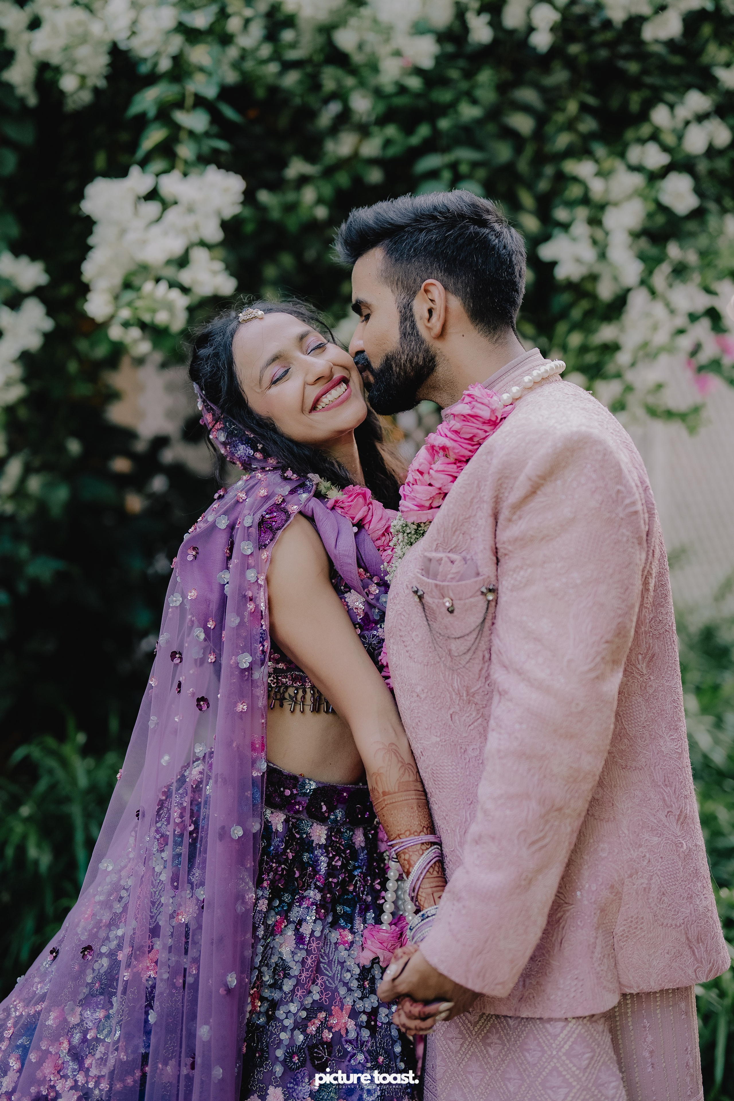 Varamala Ft. Barbie & Aneesh. Fine art Wedding Photographers in India & Canada