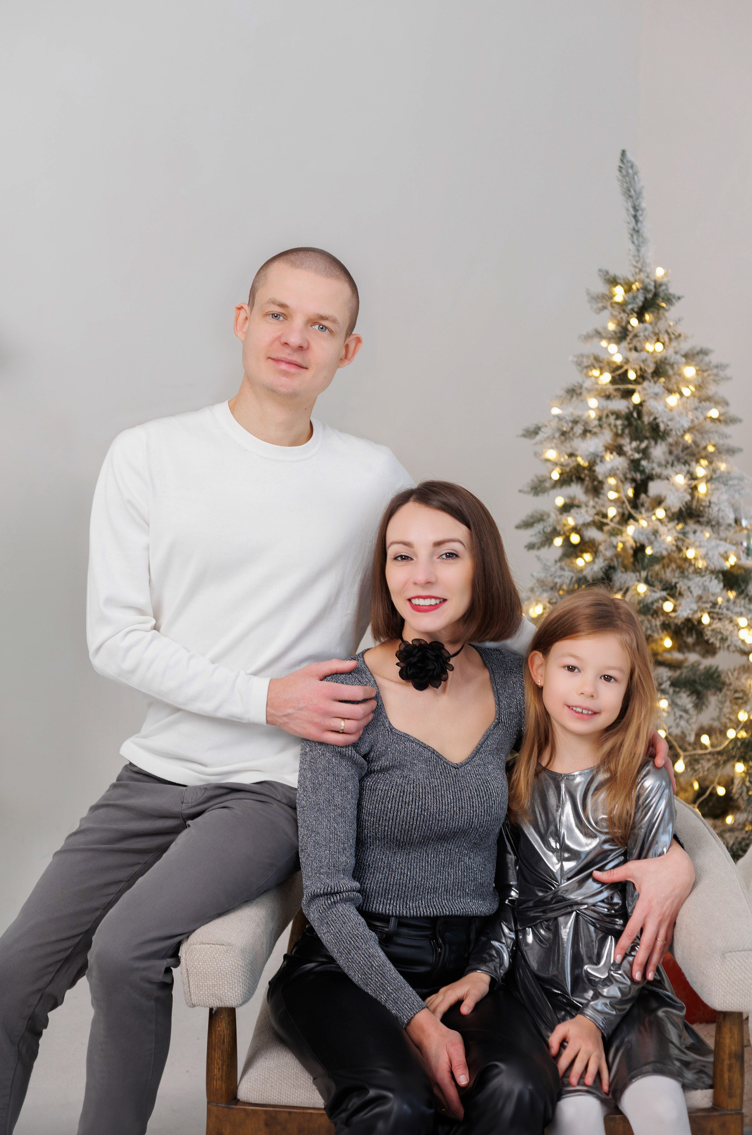 Семейная фотосессия в студии Вильнюса. Семейный и детский фотограф в Вильнюсе Светлана Наумова