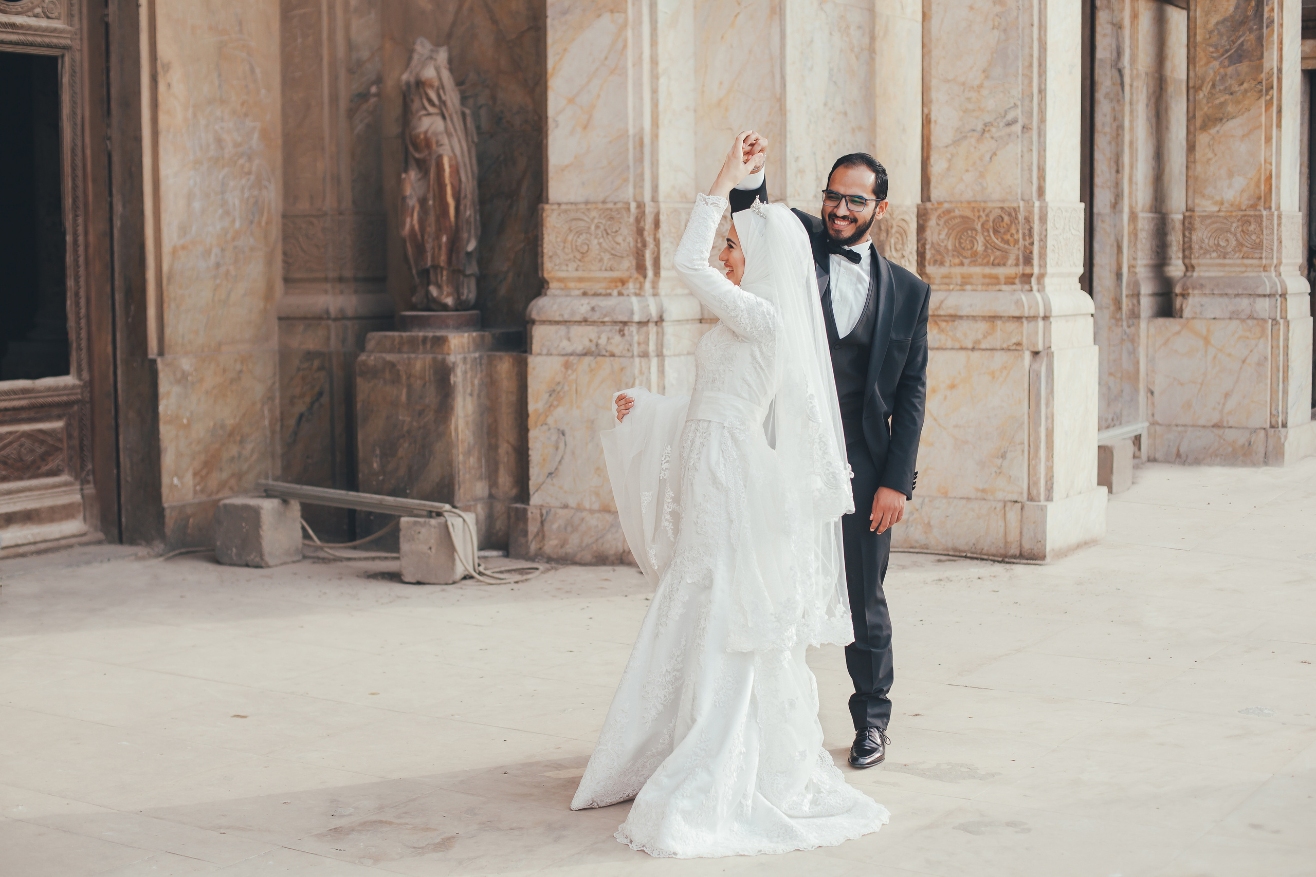 Свадебная фотопрогулка в Барон палас в Каире. Фотограф в Каире Египет Анастасия Ильина