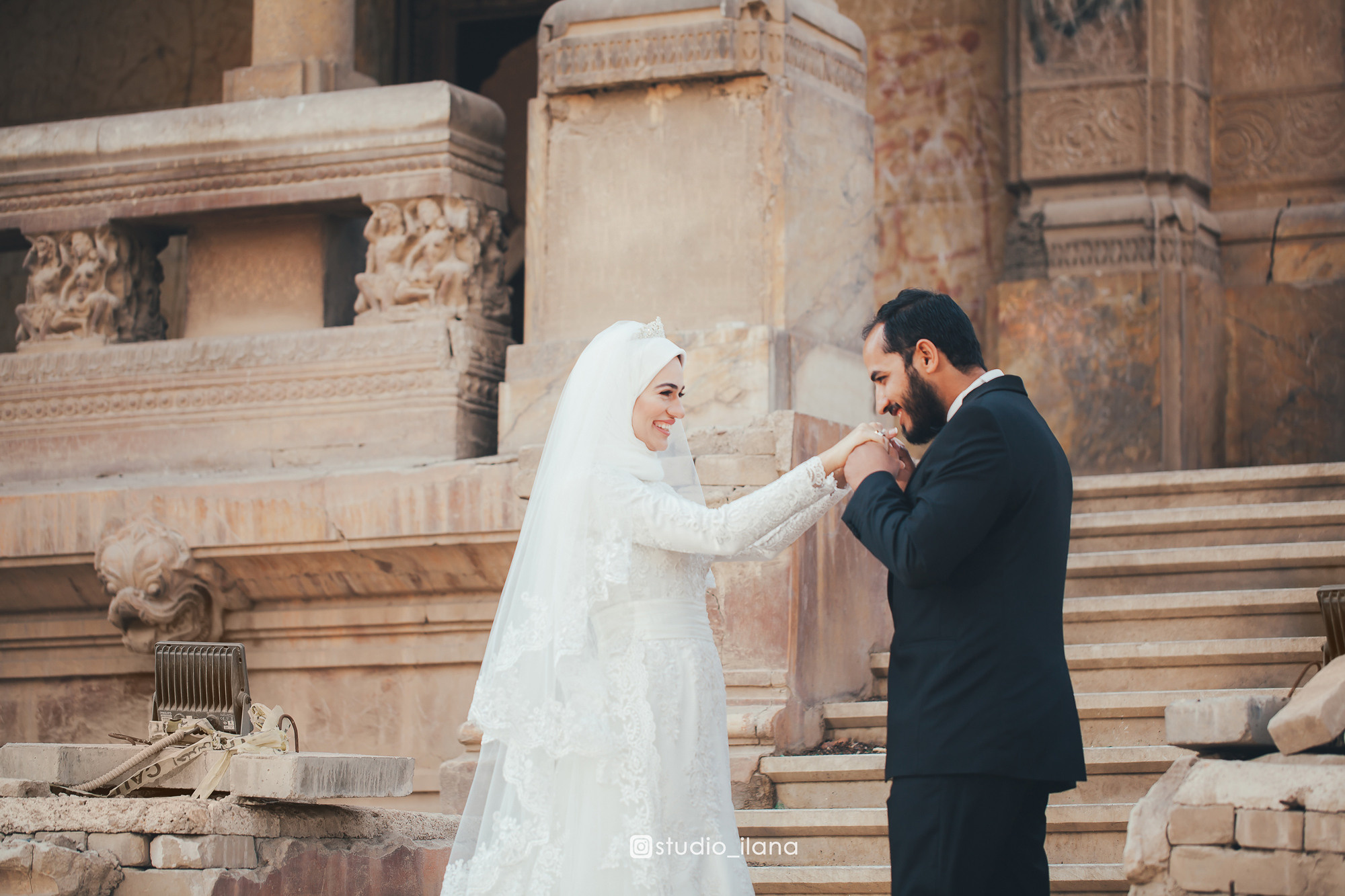 Свадебная фотопрогулка в Барон палас в Каире. Фотограф в Каире Египет Анастасия Ильина