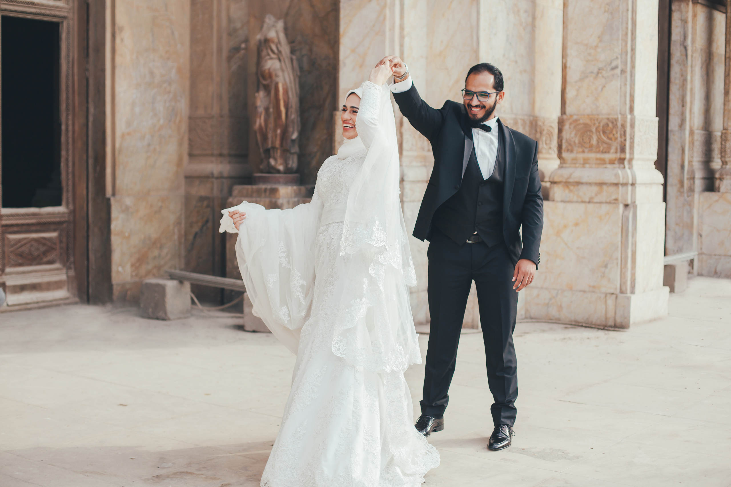 Свадебная фотопрогулка в Барон палас в Каире. Фотограф в Каире Египет Анастасия Ильина