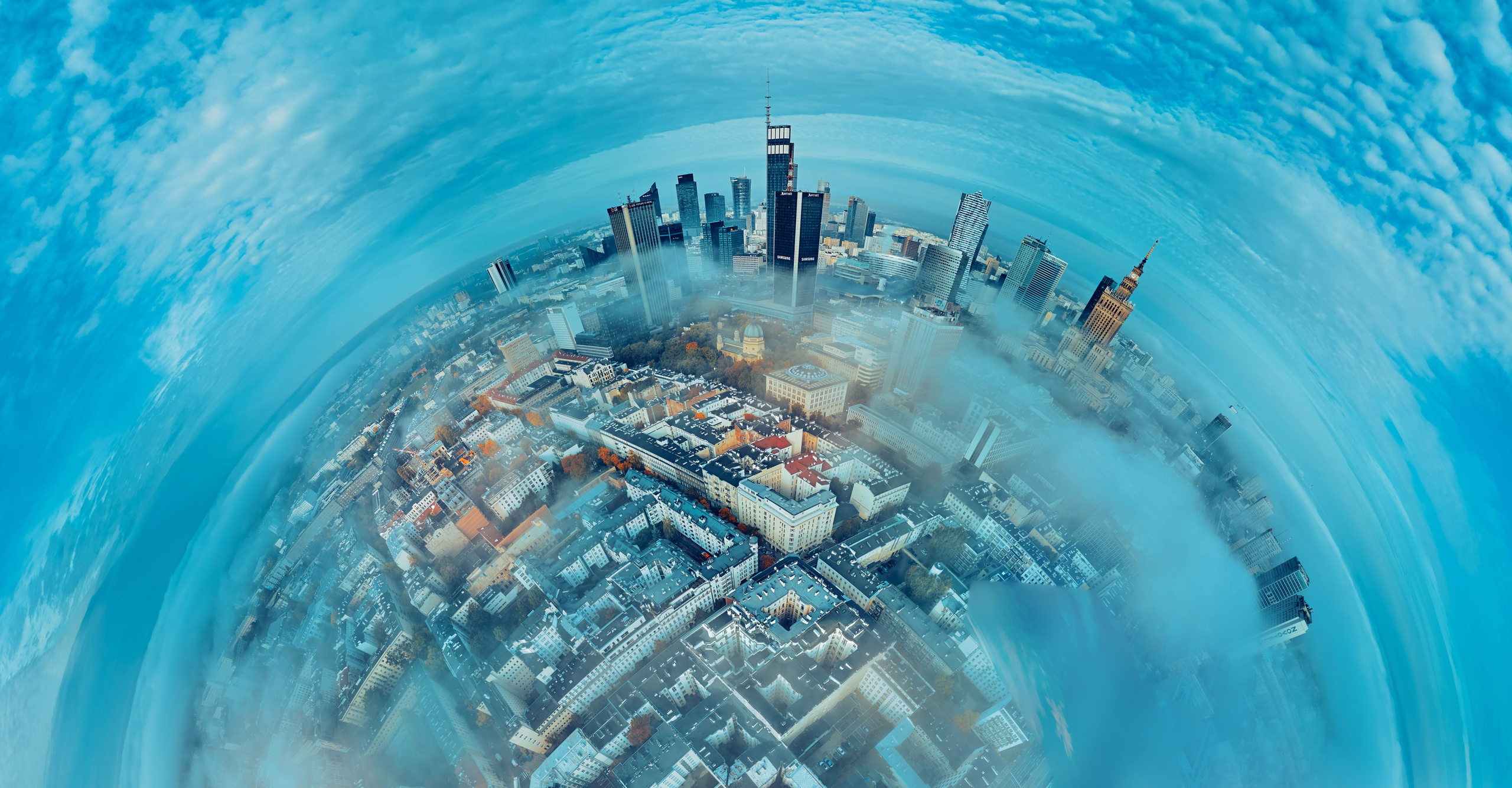 Lotnicza dronowa fotografia Warszawy - Miasto widziane z lotu ptaka. Андрей Шипилов — Фотография & Видеография