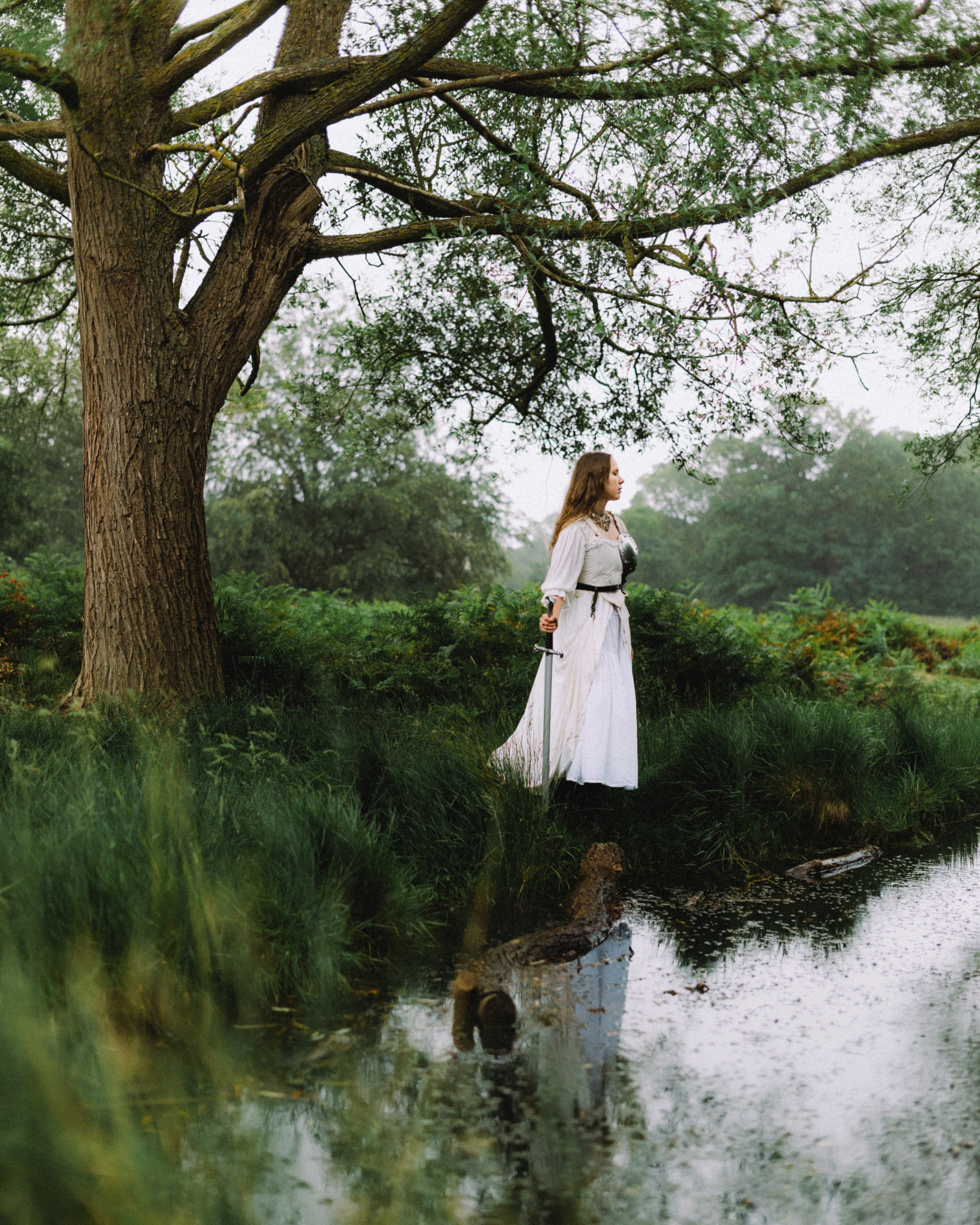 Moody Forest Princess Warrior Photoshoot. Moth & Moss Photography