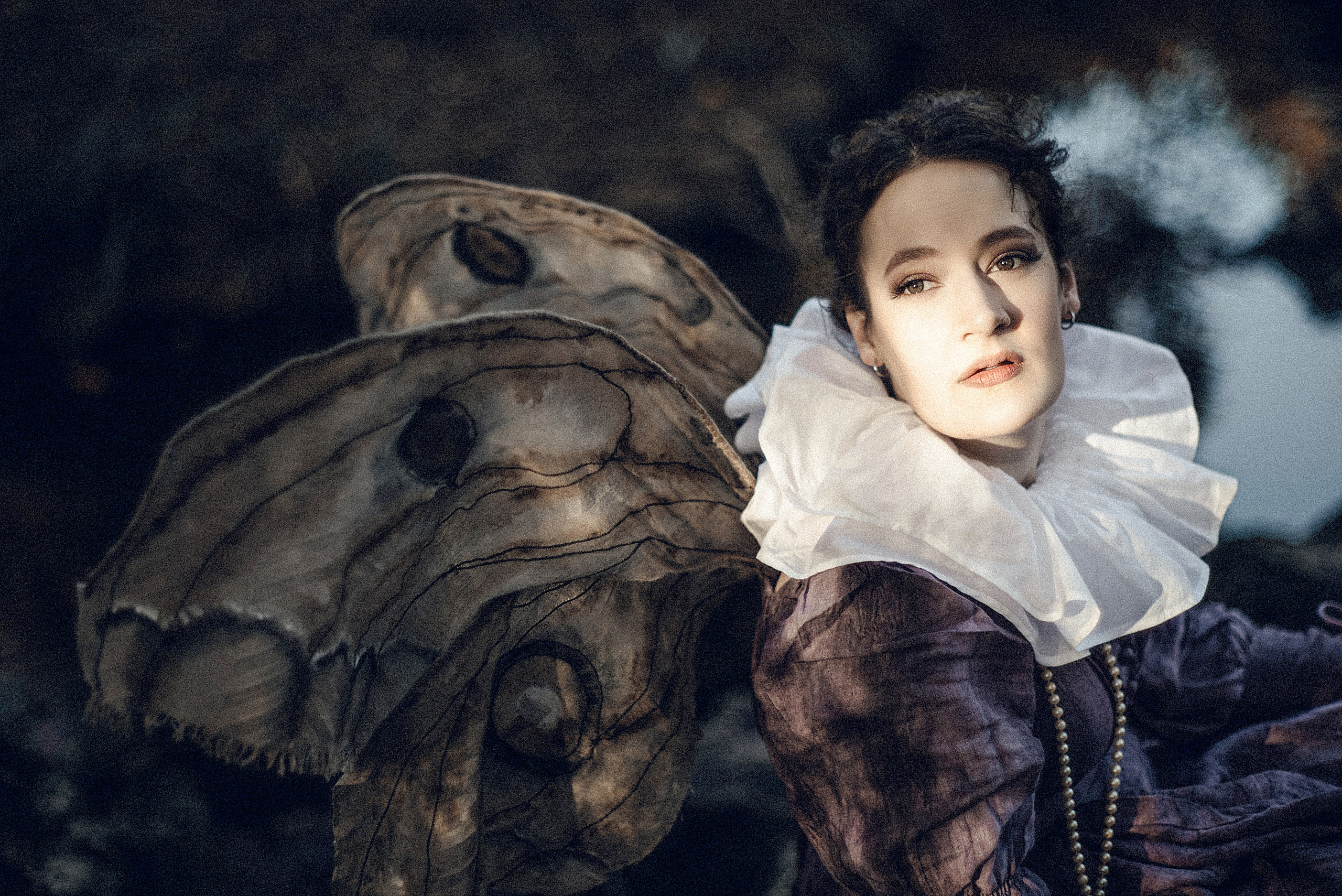Vintage Moth Costume Photoshoot in London. Moth & Moss Photography