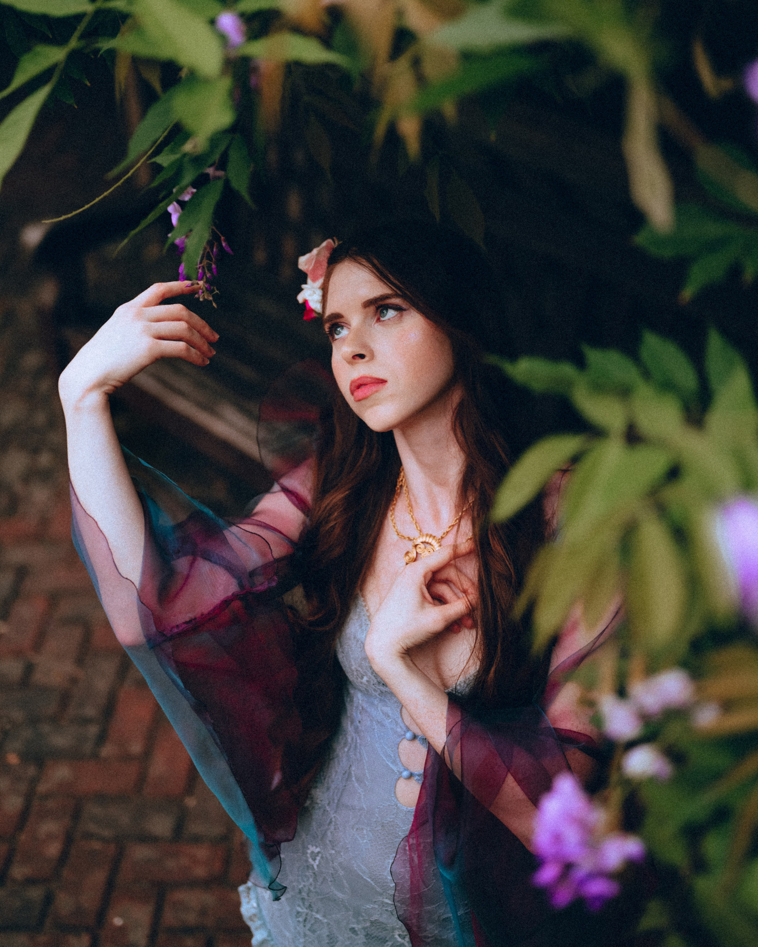 Fairy Photoshoot in a Lotus Pond. Moth & Moss Photography