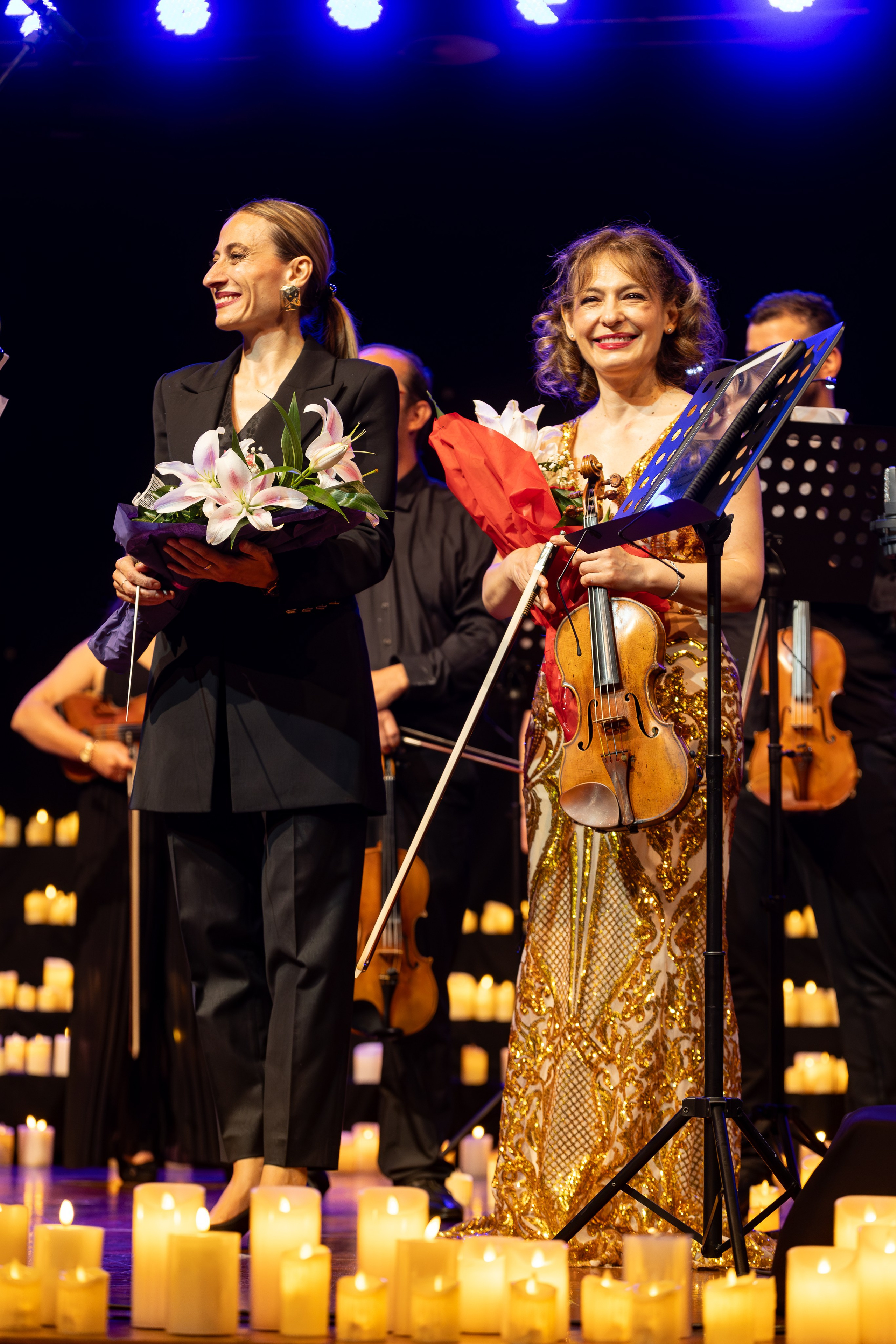 Violinistica Irina Mureșanu tokom nastupa na Candlelight koncertu u Sarajevu