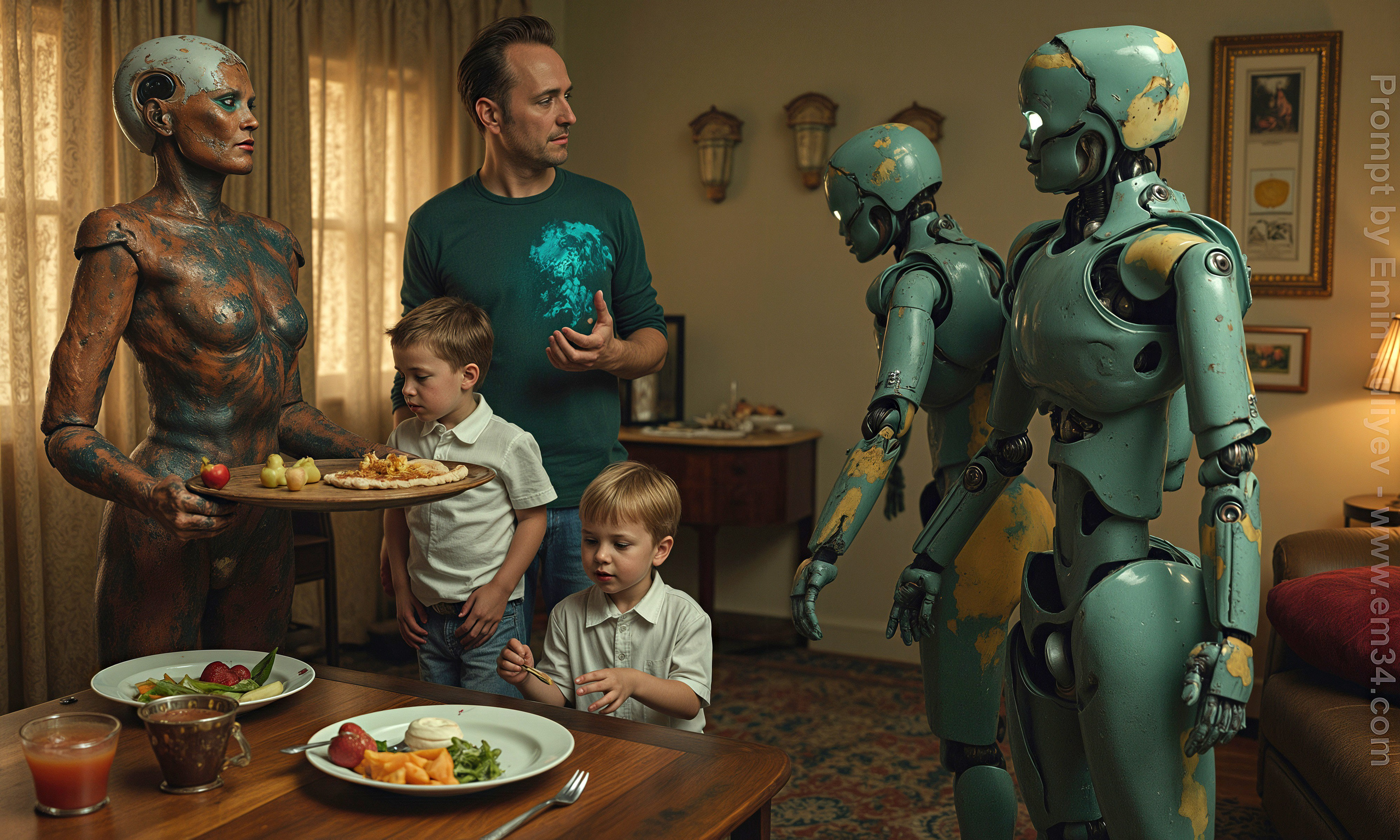 About robots world and not only — created these images in ComfyUI. Emin Kuliyev — Award-Winning Wedding Photojournalist NYC & USA | Best Wedding Photographer Known for Candid, Timeless Moments