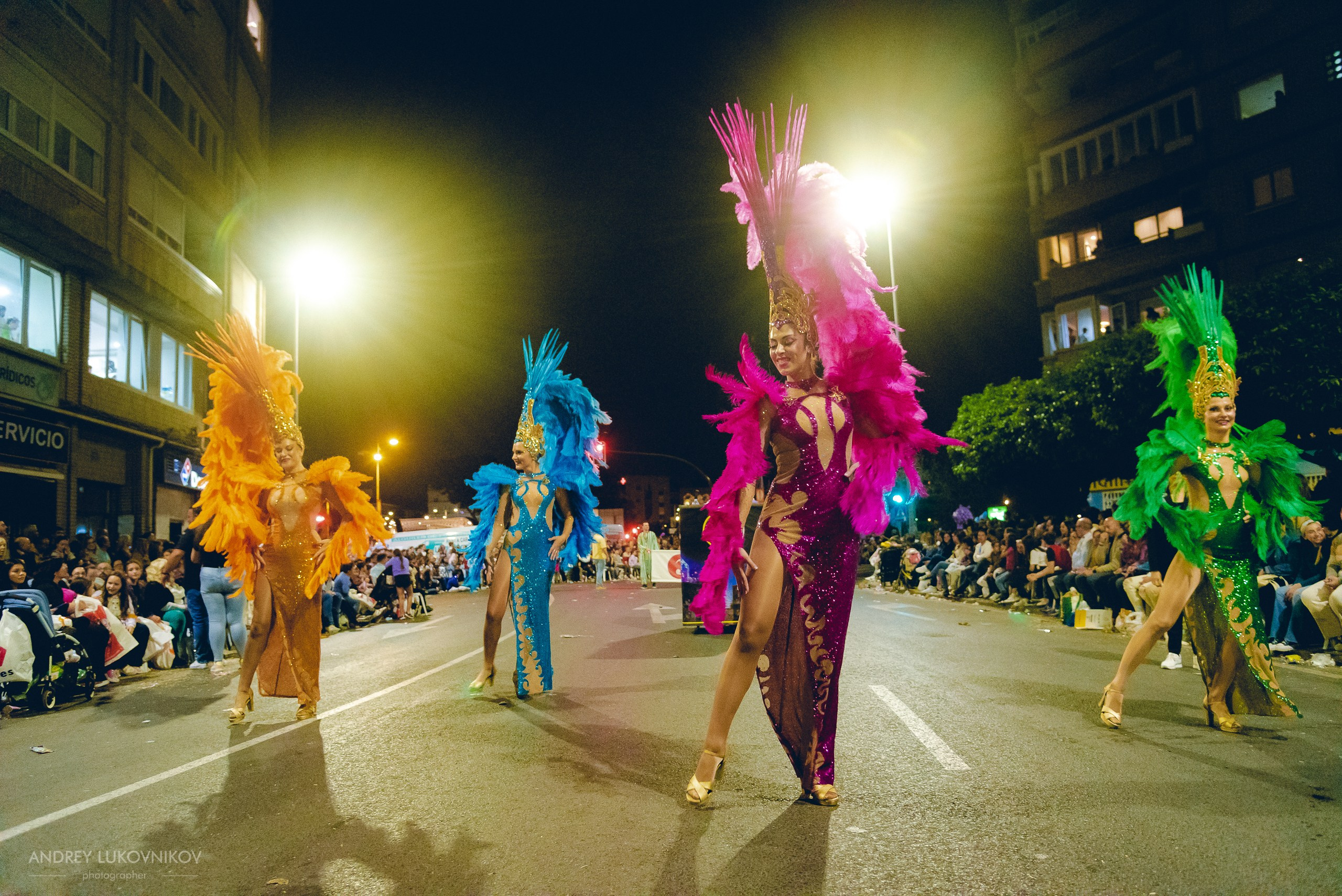 Photo report from the night carnival in Murcia | Reportage photographer Andrey Lukovnikov