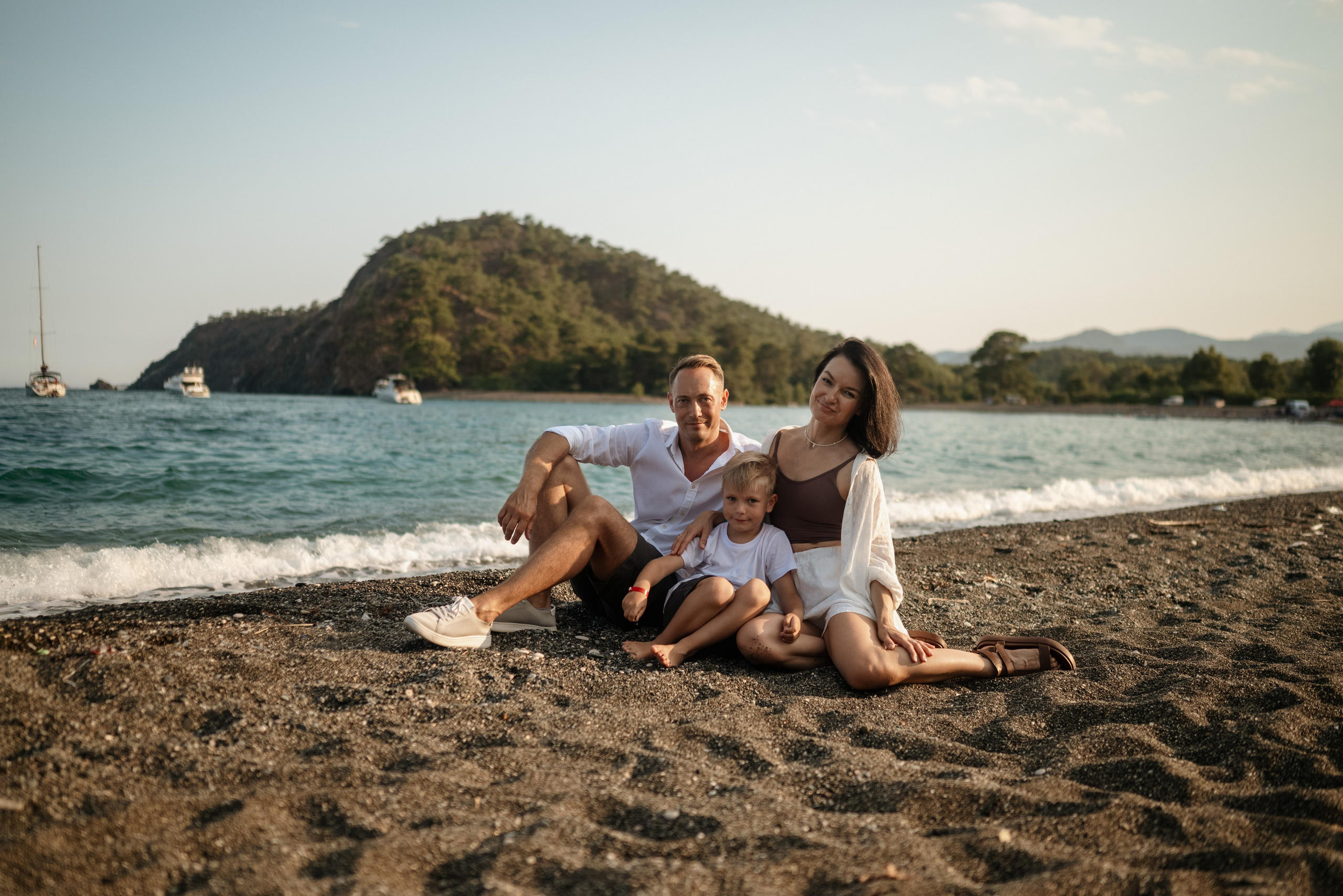 Семейная фотосессия в бухте Кемера. Photographer in Antalya, Kemer, Turkey
