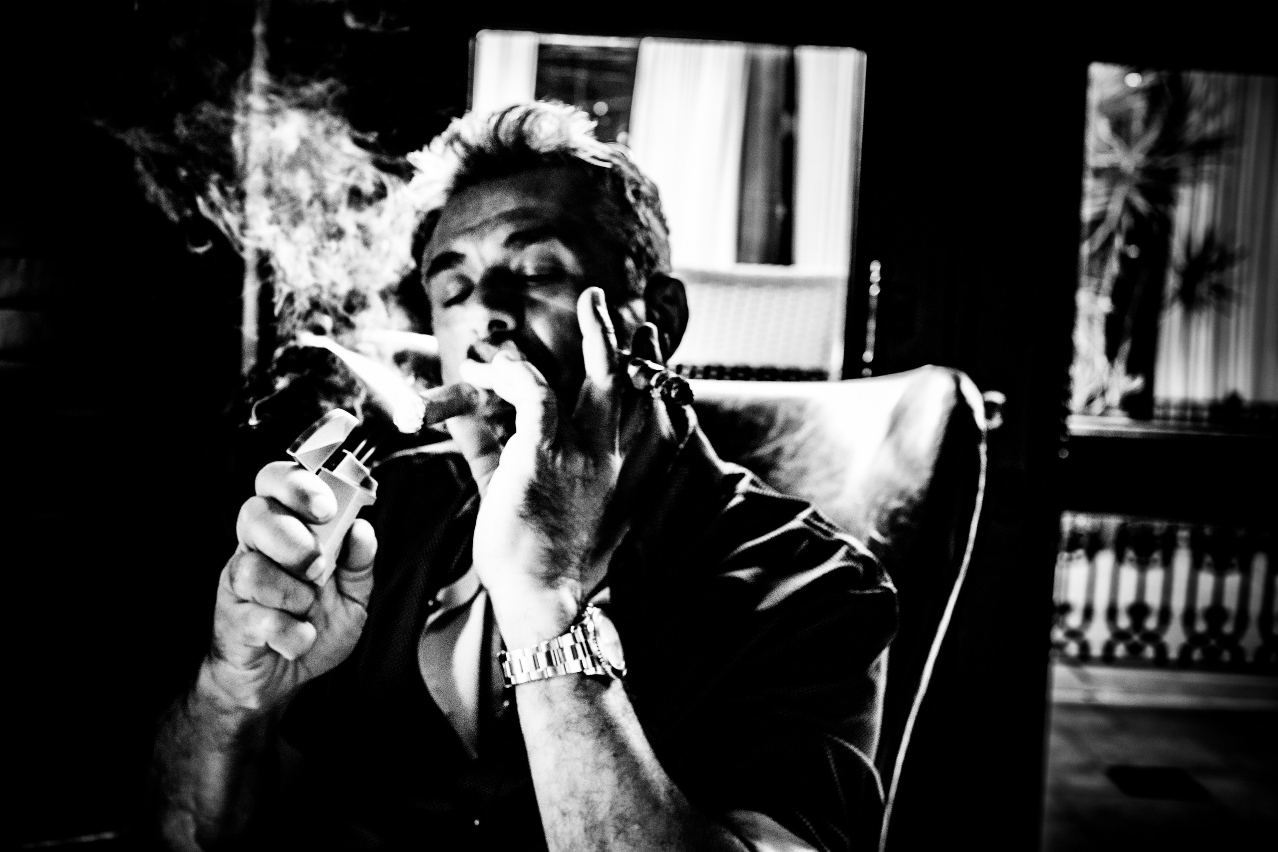 Burn Black and White Series. Out and About 239