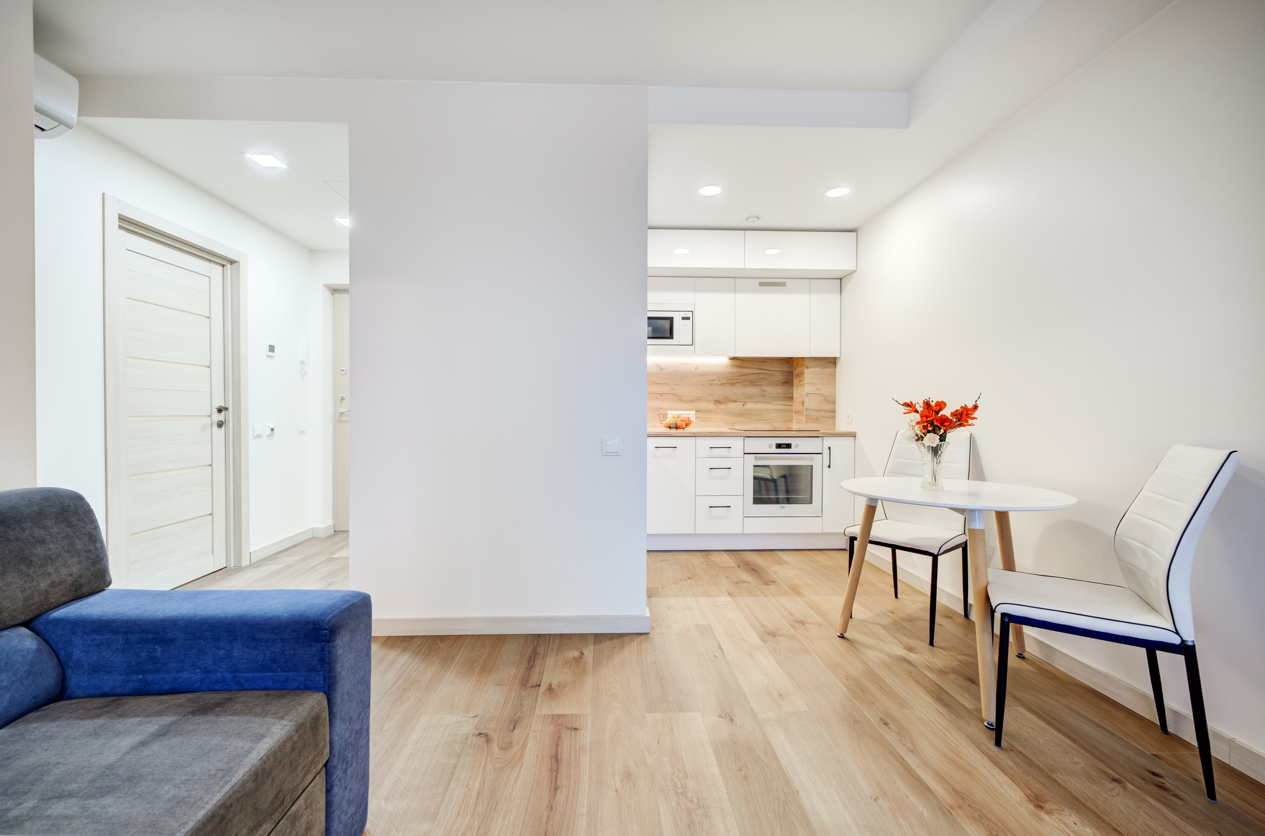 2-jų kambarių buto svetainė. Nuotrauka. Fotografė - sapiegafoto.lt