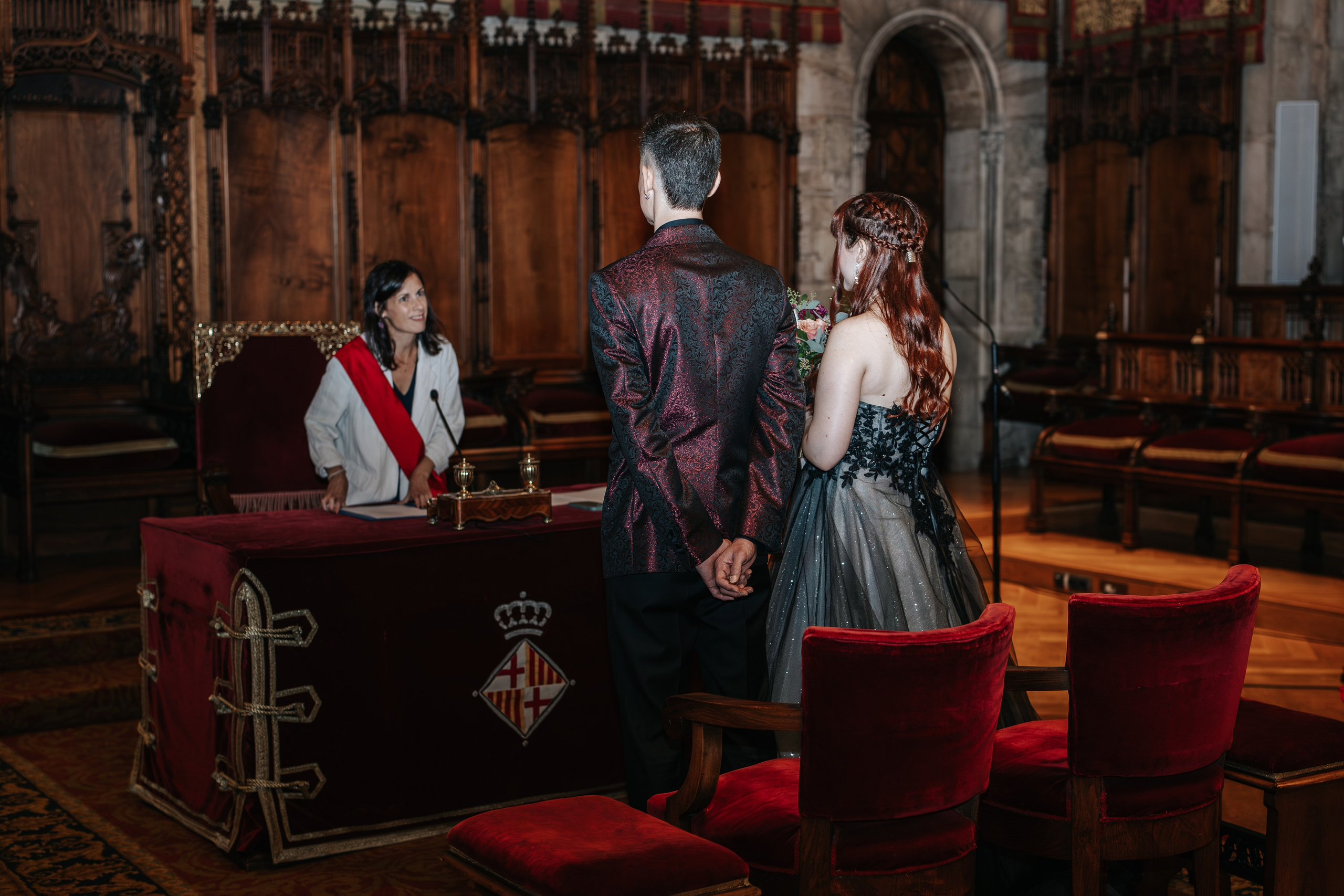 Alicia+Ruben, 04.10.2025, Ayuntamiento de Barcelona, Hotel Miramar. Wedding photographer in Catalonia