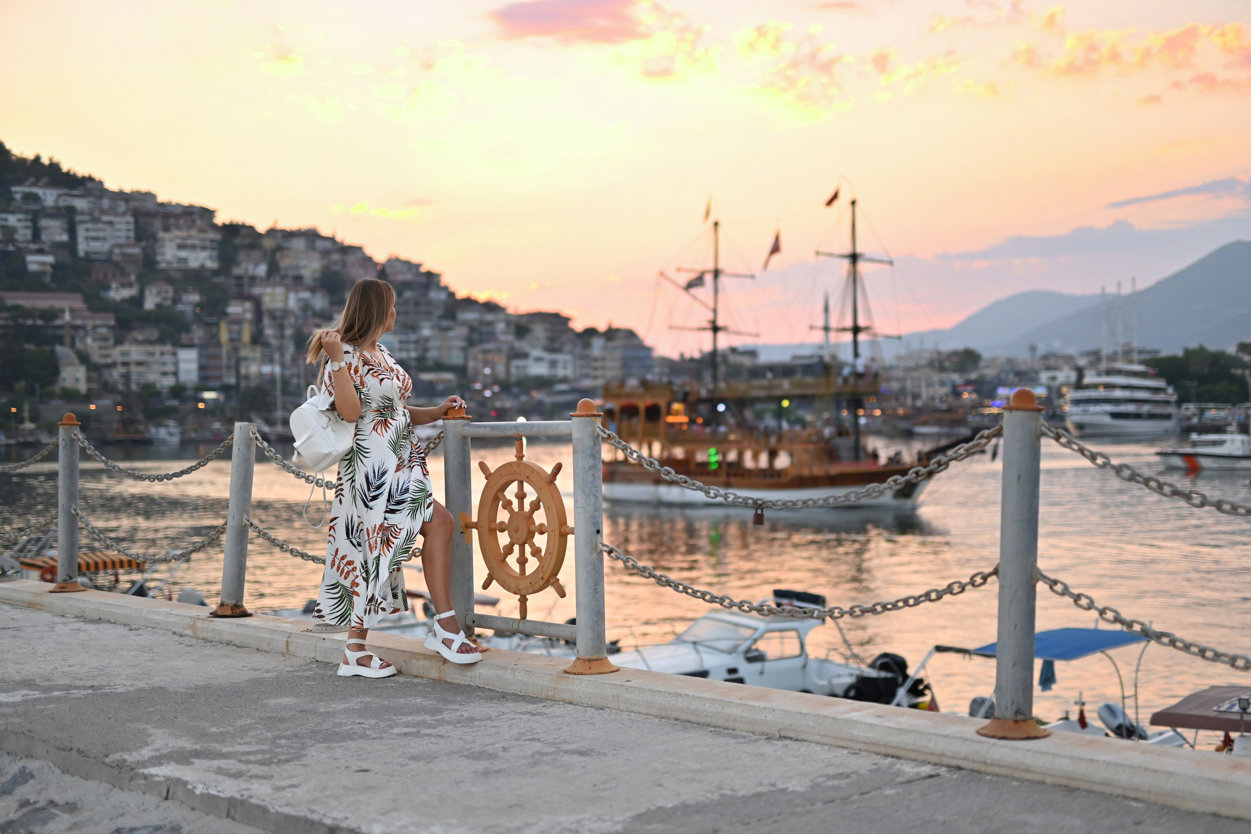 Порт и крепость в Аланье. Photographer in Alanya, Side, Manavgat. Türkiye