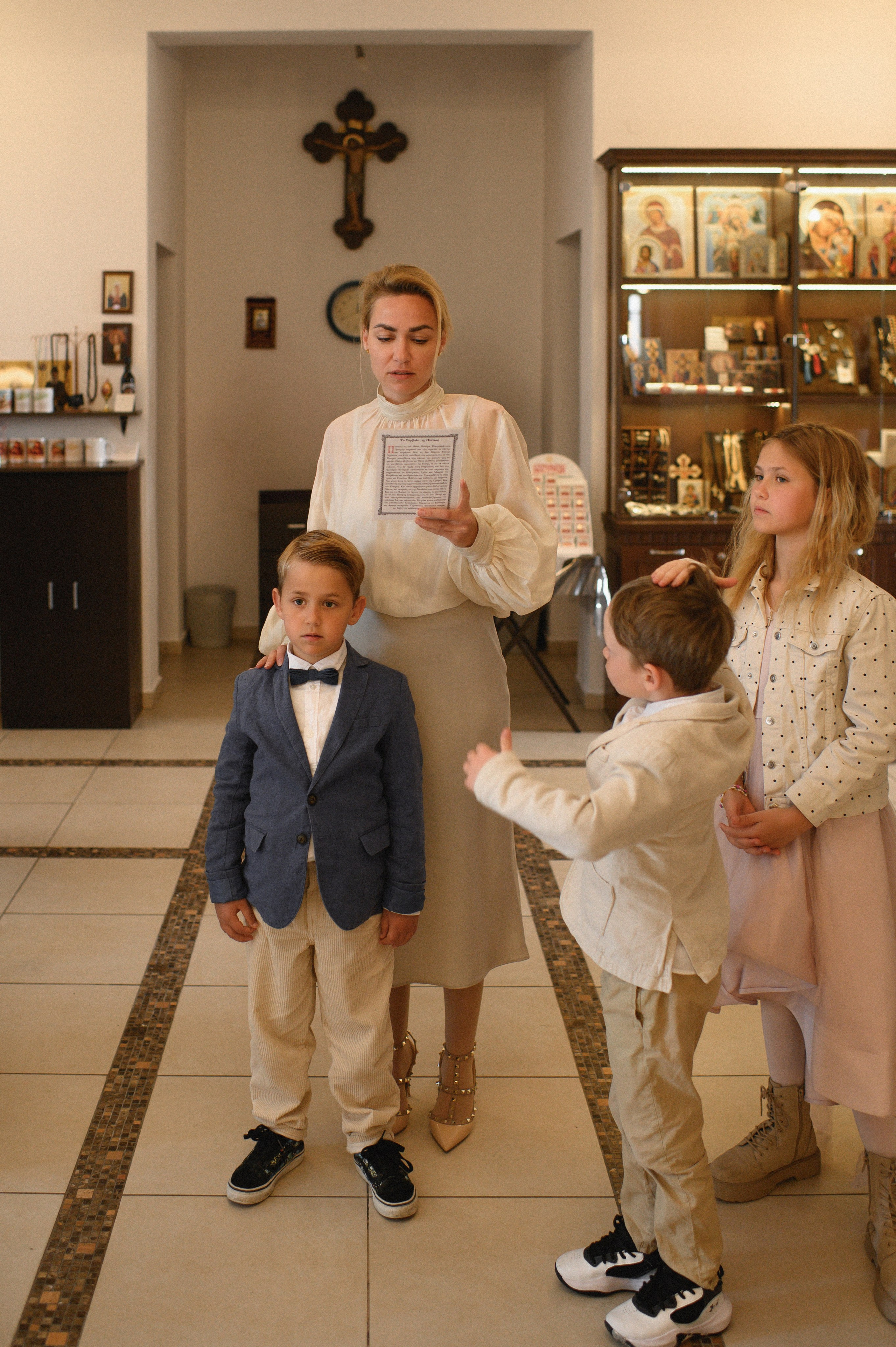 Baptism Mihail. Family, children, portrait, and event photography in Thessaloniki