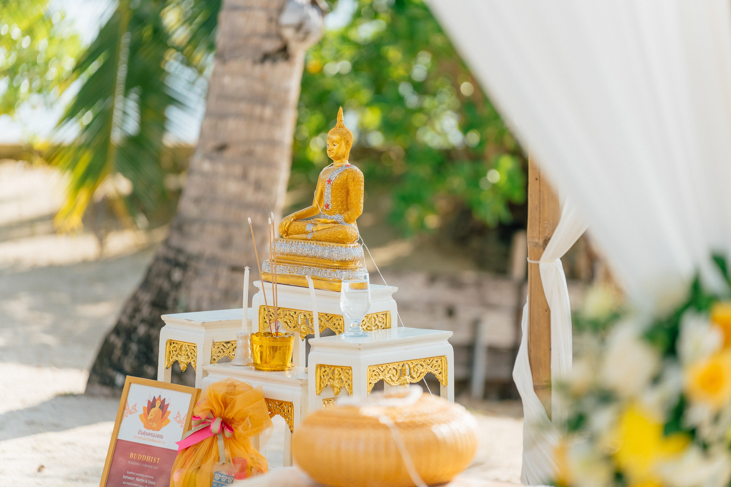 Photo. Буддийская свадебная церемония на Самуи, Таиланд