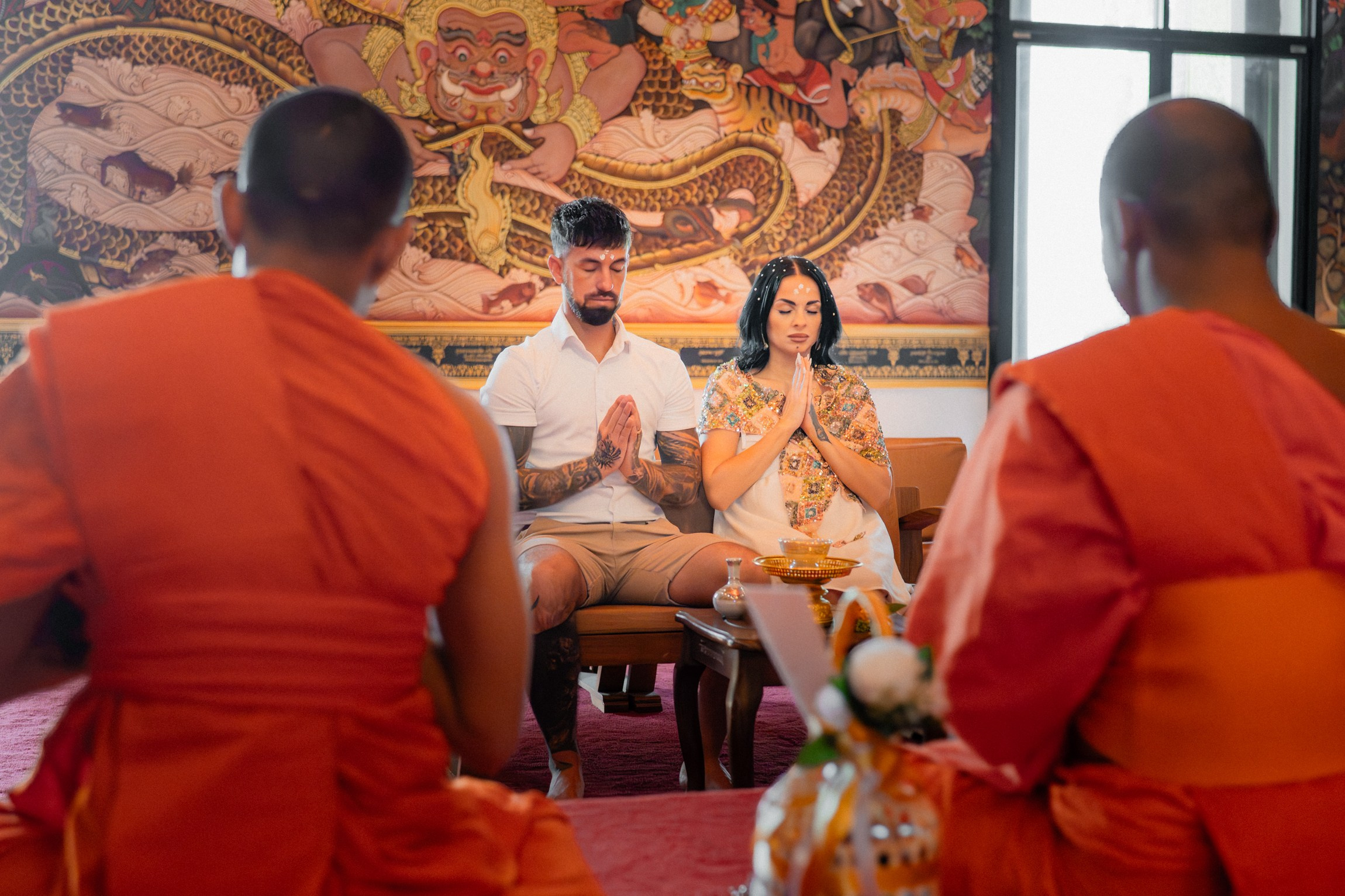 Just for 2. Buddhist blessing wedding Ceremony on Koh Samui, Thailand