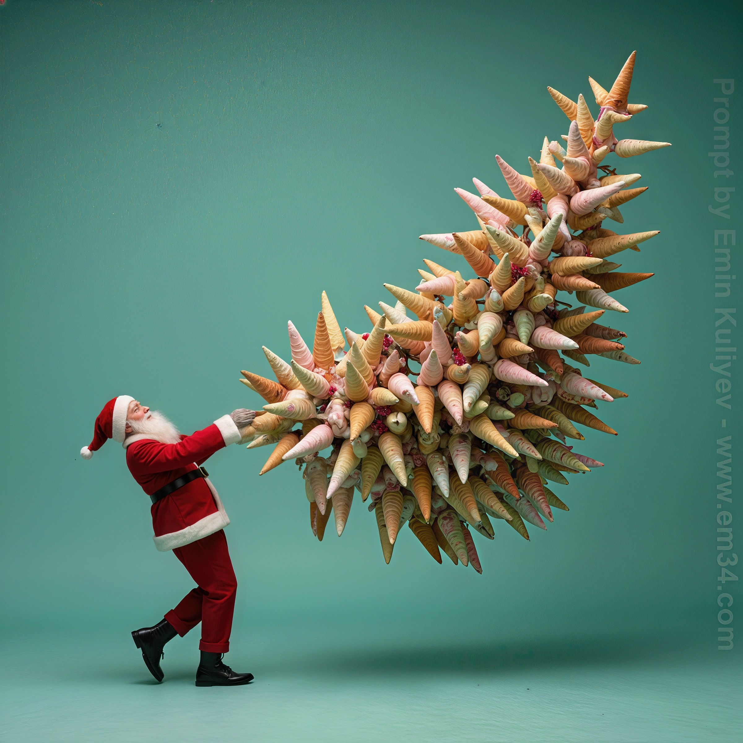 Created my own vision of a Christmas tree in ai. Emin Kuliyev — Award-Winning Wedding Photojournalist NYC & USA | Best Wedding Photographer Known for Candid, Timeless Moments