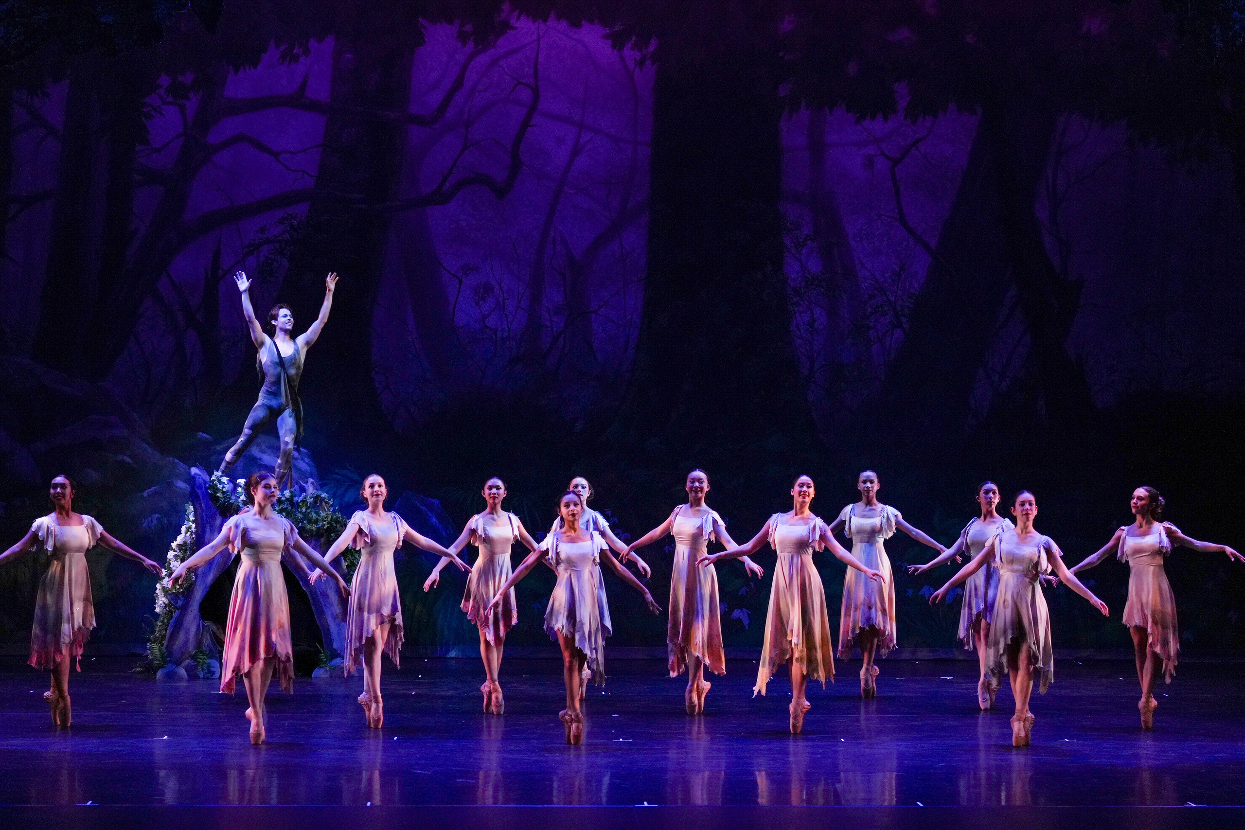 Fairy dancers performing in A Midsummer Night’s Dream by Santa Clarita Ballet Company.