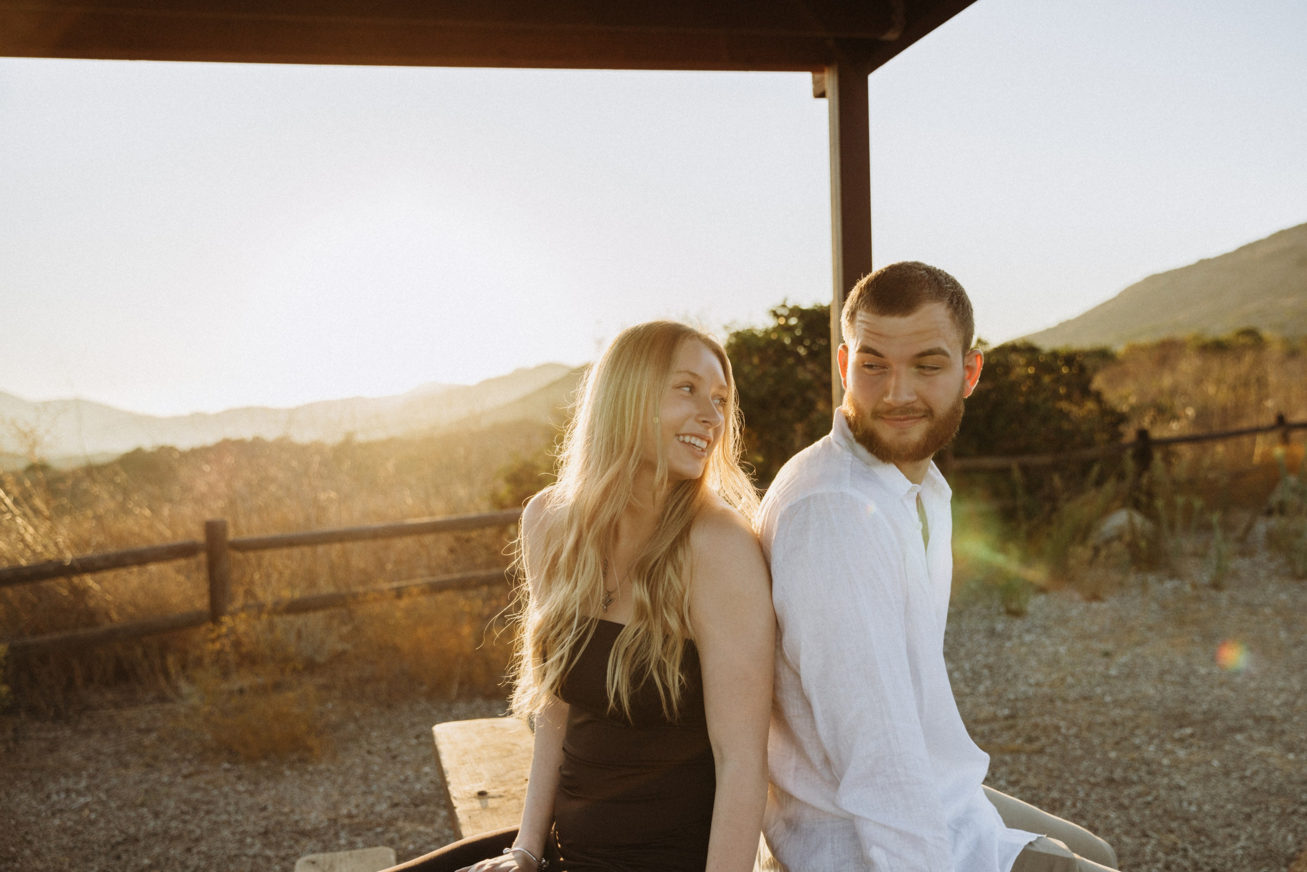 Anniversary Photoshoot at Sunset in a Scenic Field | Taya Frank. Southern California Family and Couple Photographer