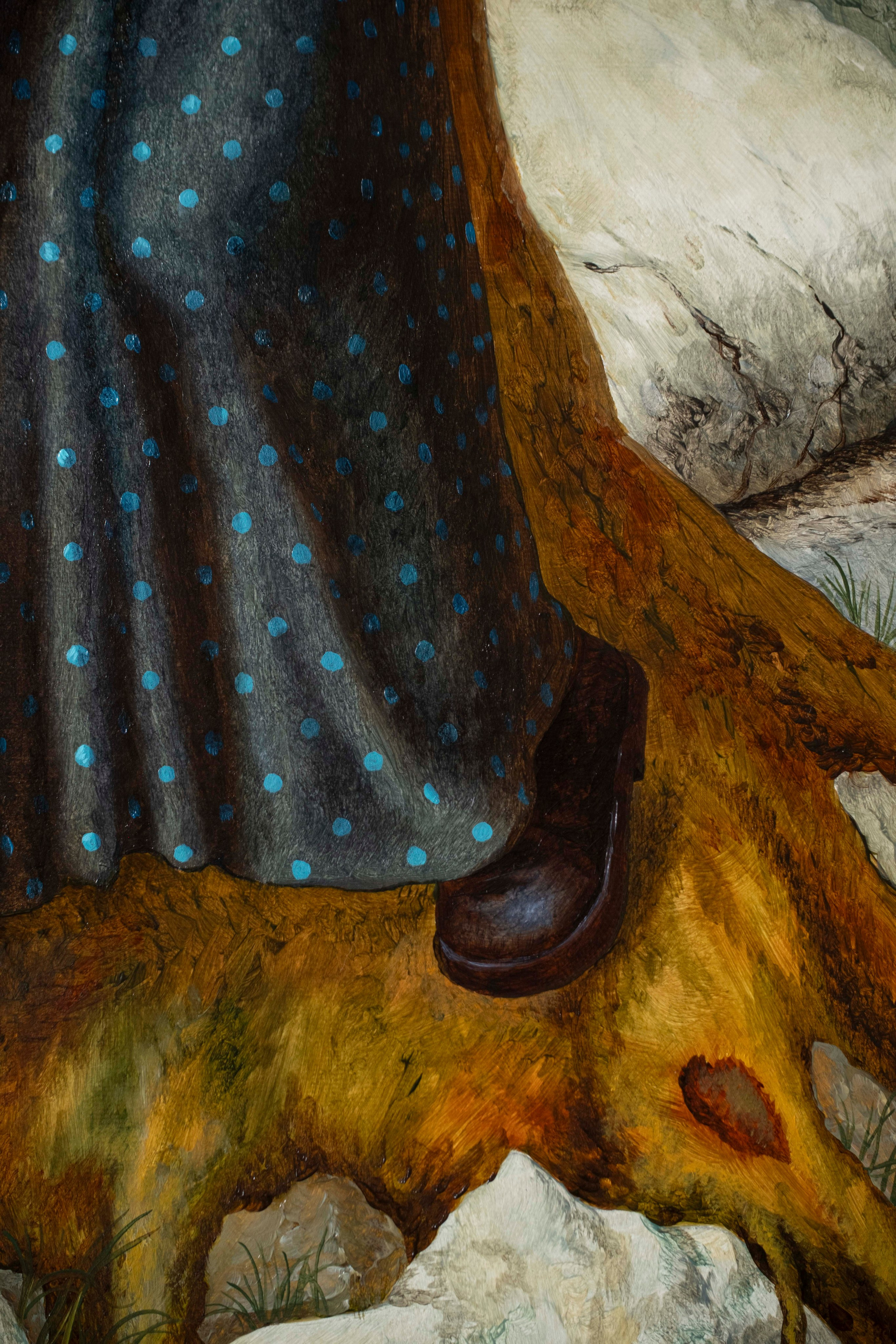 Figure by a tree. Paul Rog