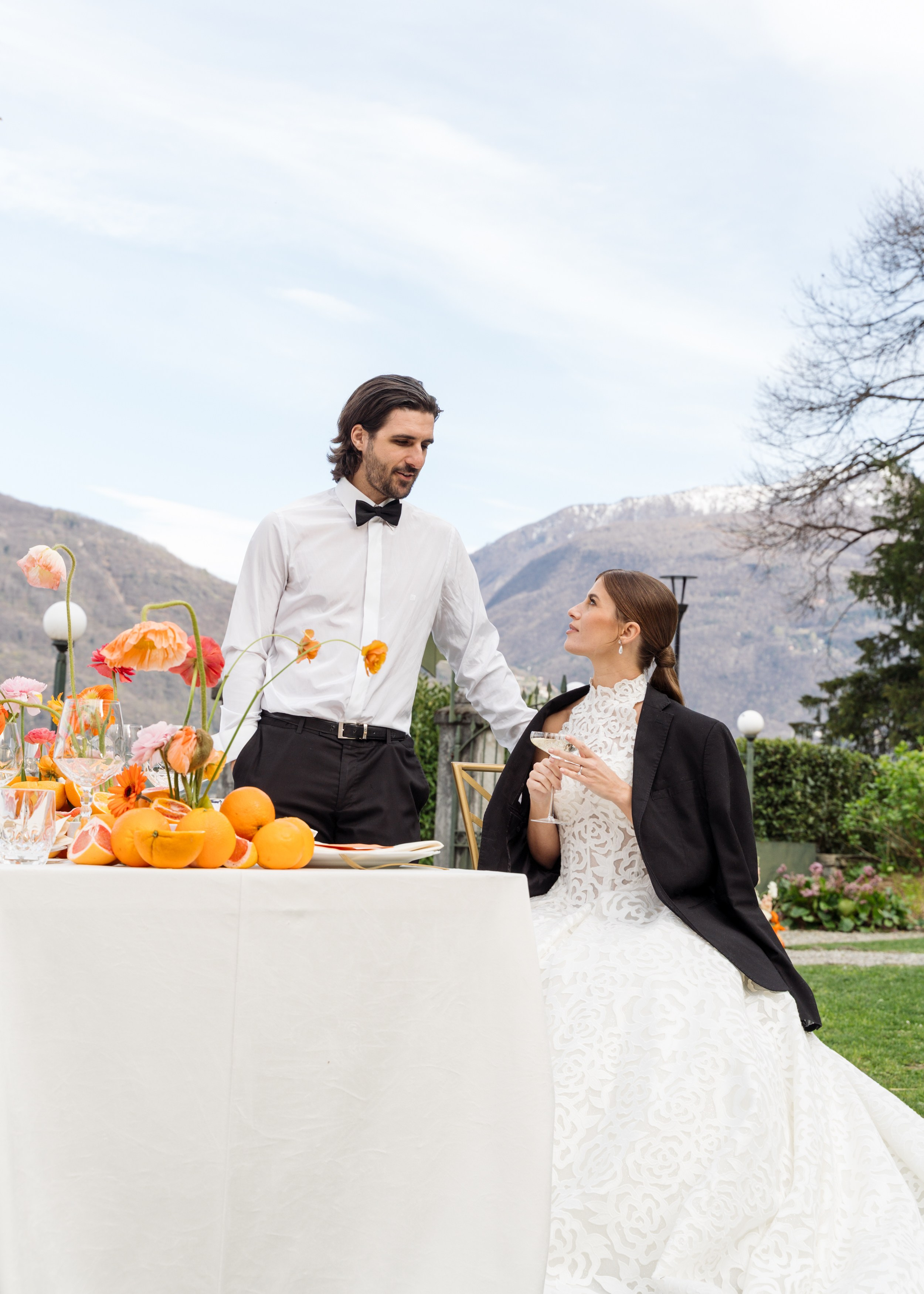 Serena & Dave Aperol Wedding. Proposal Photographer in Lake Como