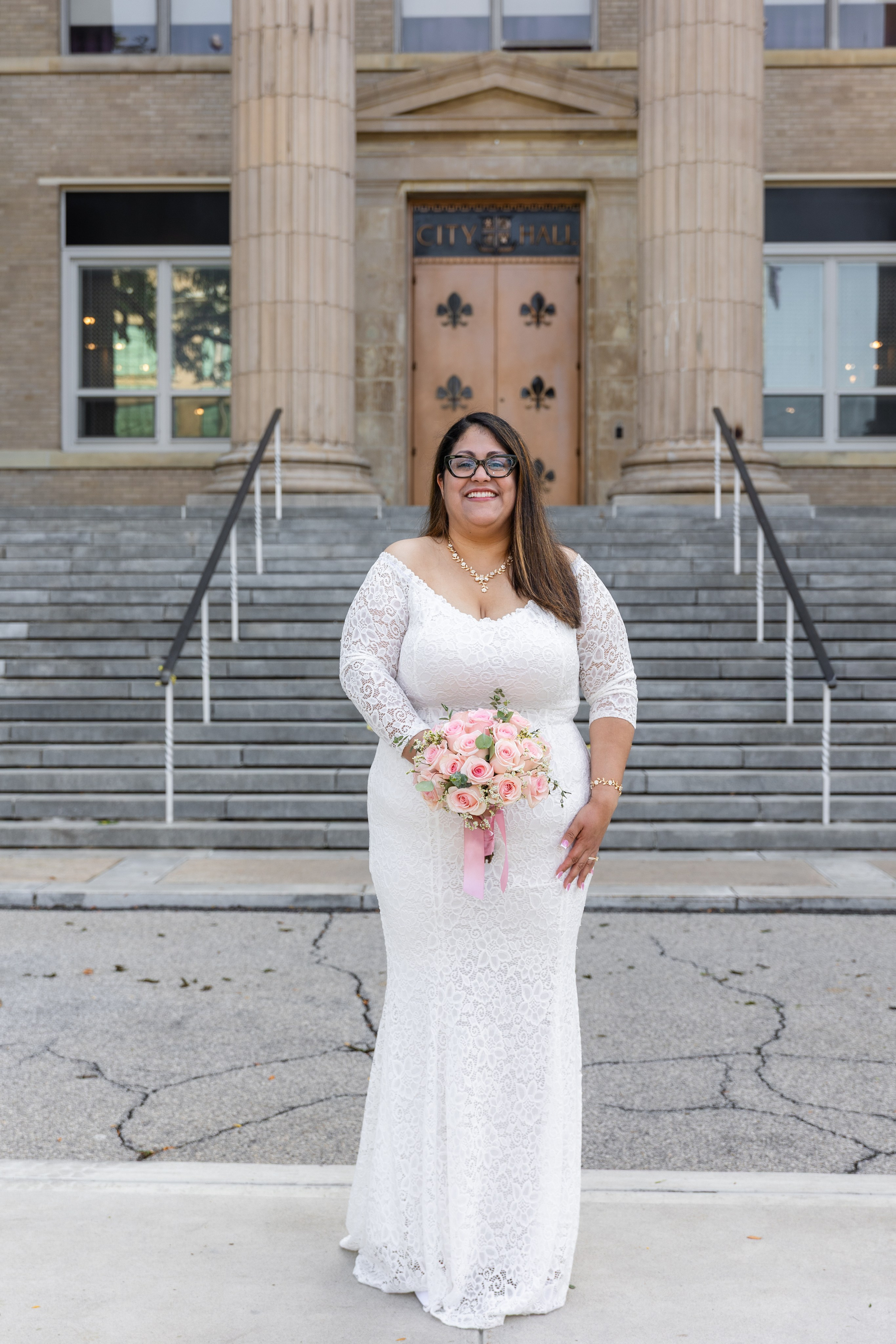 Romantic waterfront wedding portraits in New Rochelle, New York