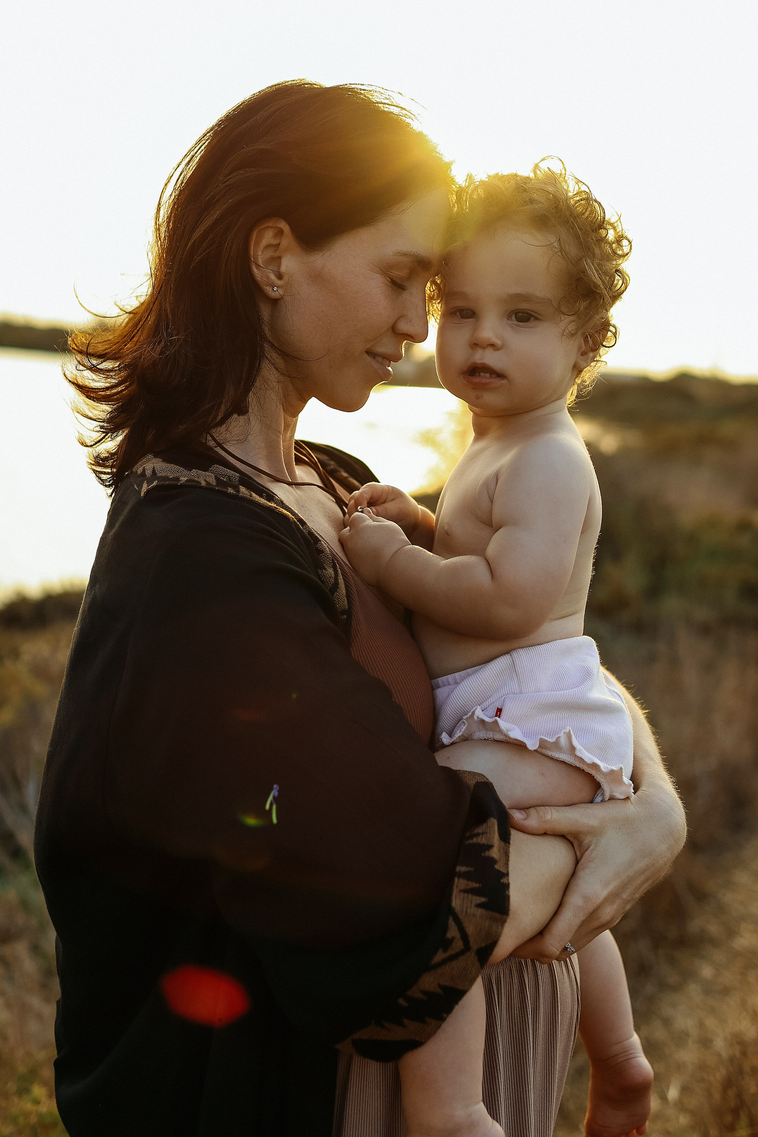 Little curls in Atlit. Family photographer in Israel