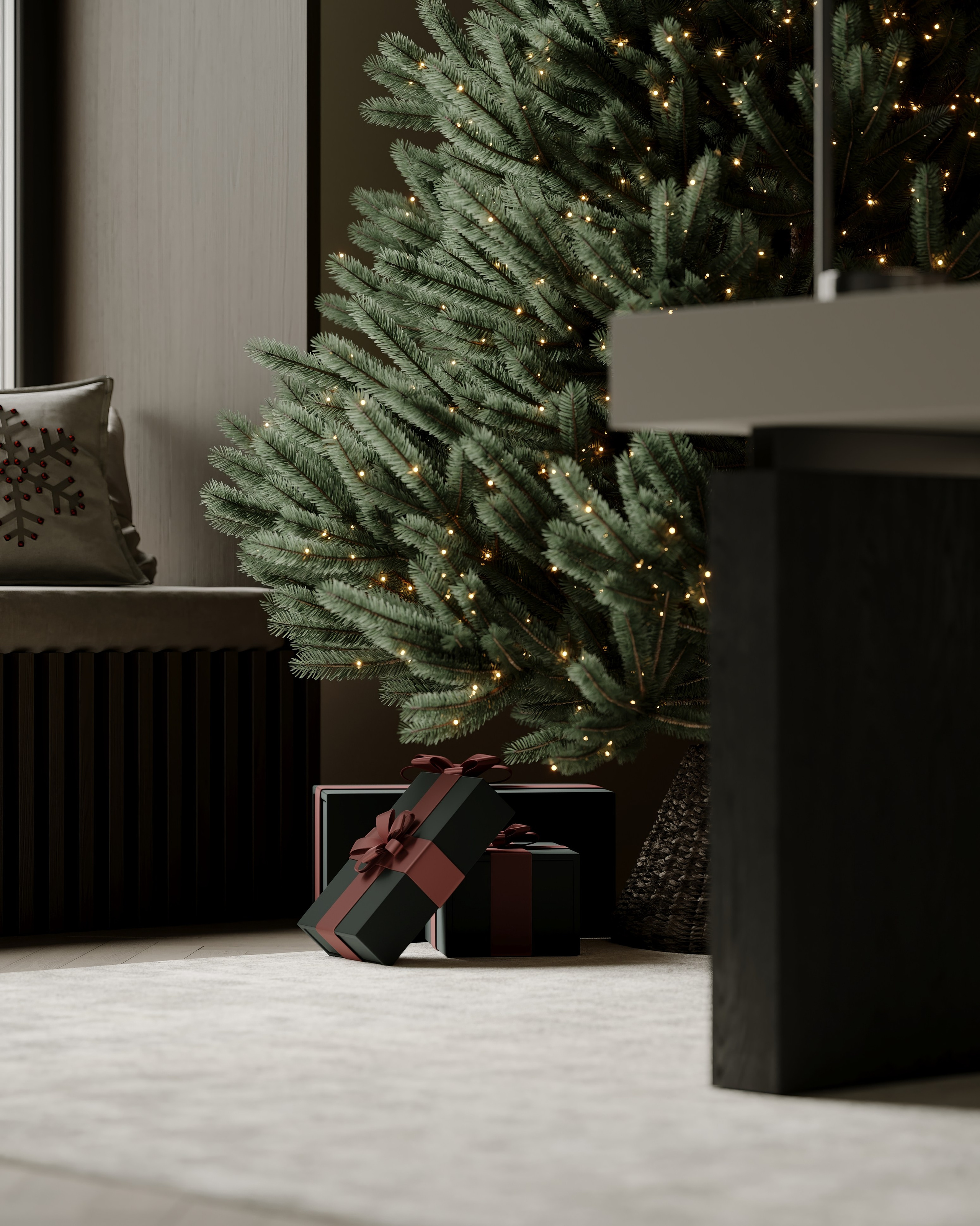 AS [Office in Grey]. Anastasia Sorochin| 3d Visualization