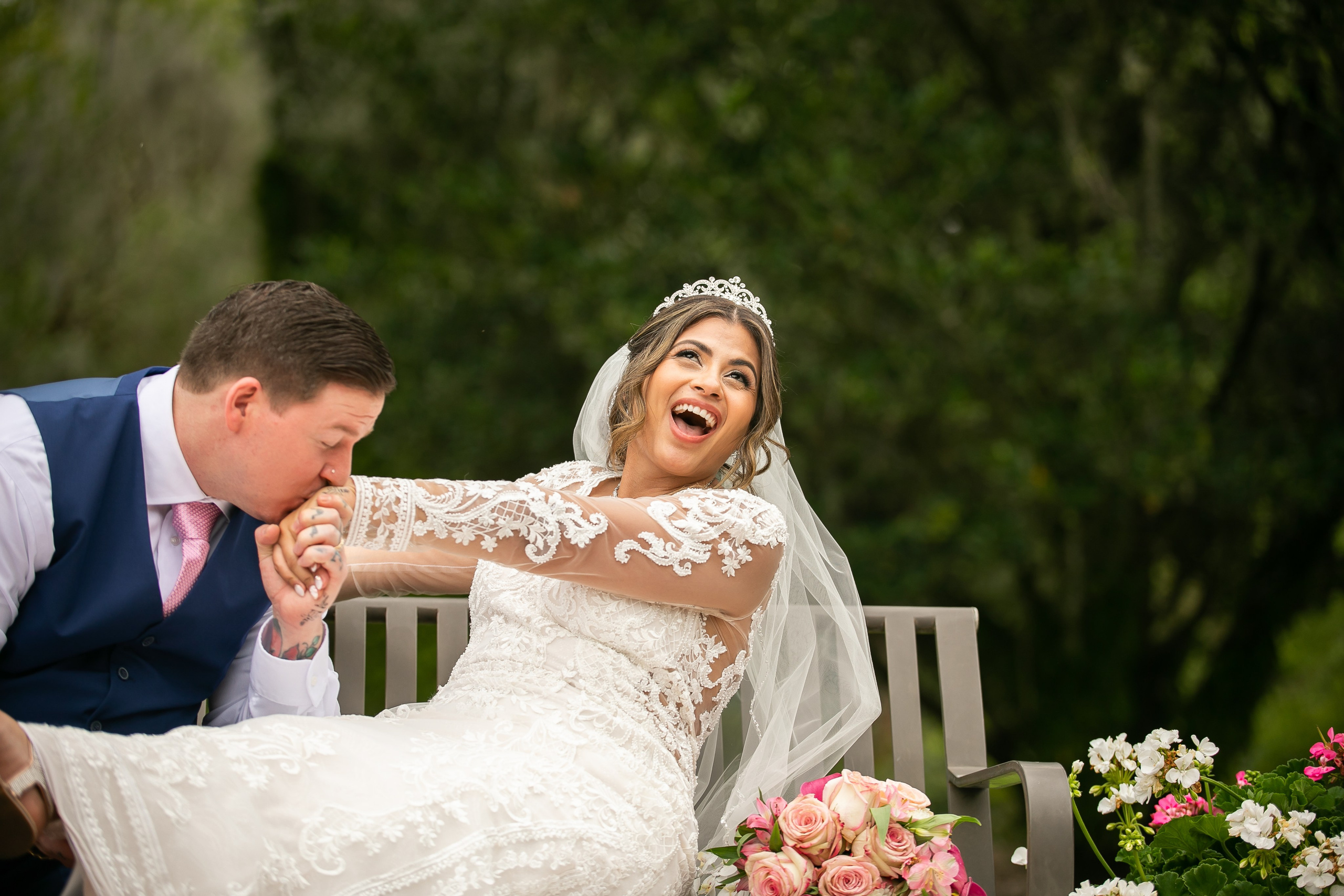 Wedding in The Lue Gardens intimate wedding photography. Lana Photography — Wedding & Family Photographer in Florida & Beyond